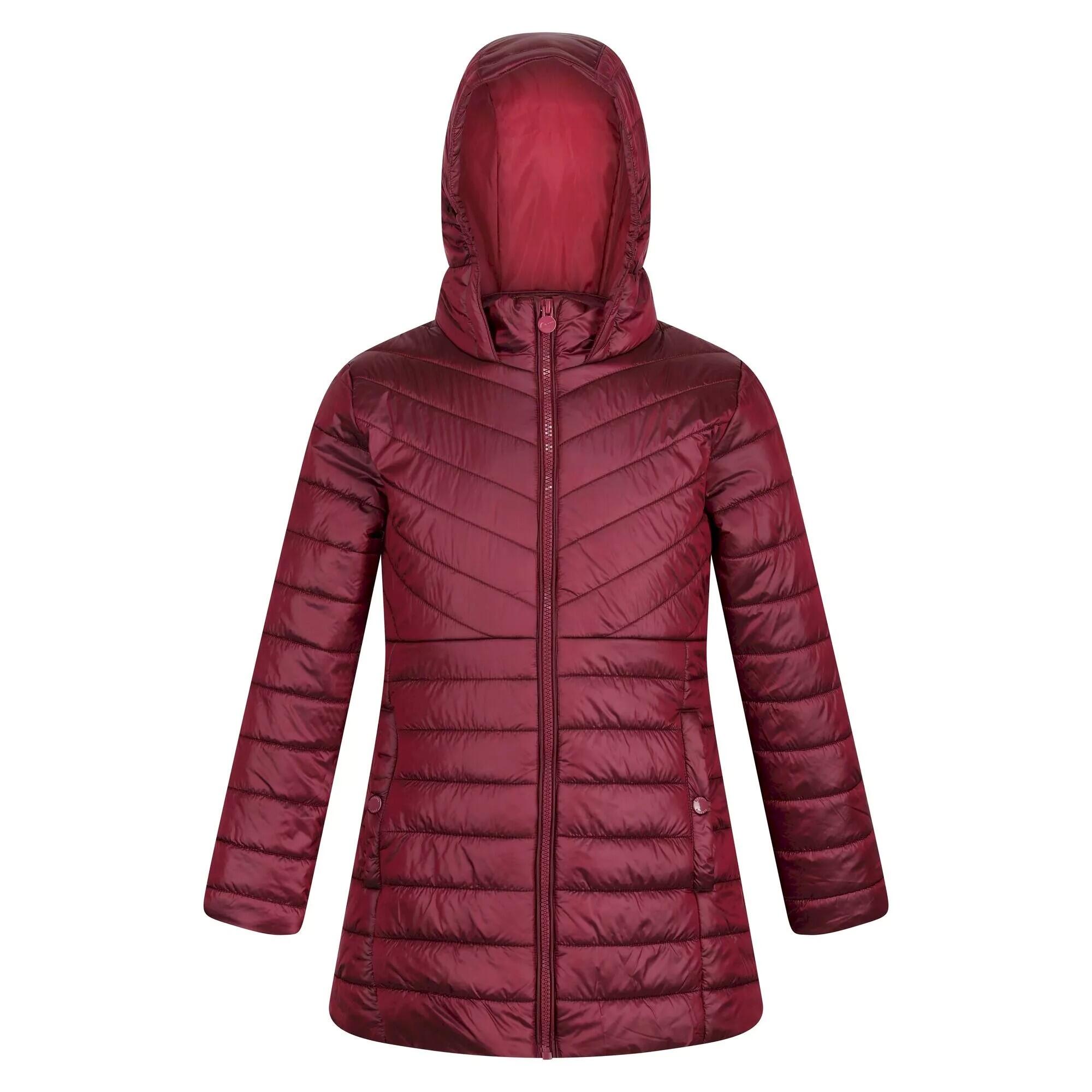 Children's BABETTE quilted jacket (Dark red)