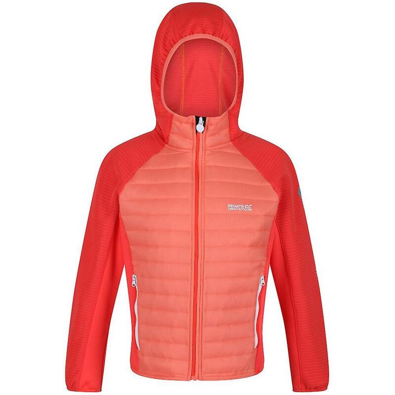 Chaqueta Aislante Kielder V para Niños/Niñas Coral Fusión, Melocotón Neón