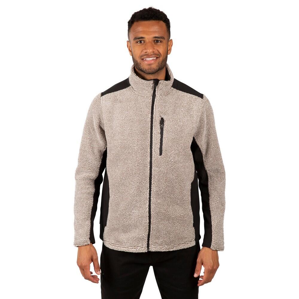 Mens Farantino Fleece Jacket (Truffle Brown Stripe)