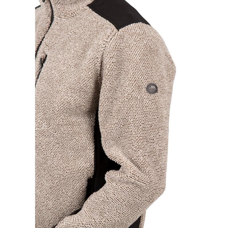 Heren Farantino Fleece Jacket (Truffel Bruine streep)