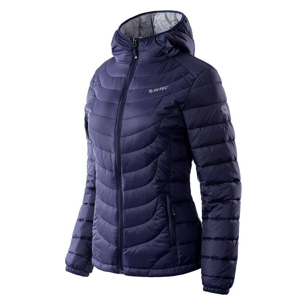 Dames Nahia gewatteerde jas (Insignia Blauw/Microchip Grijs) 3/3