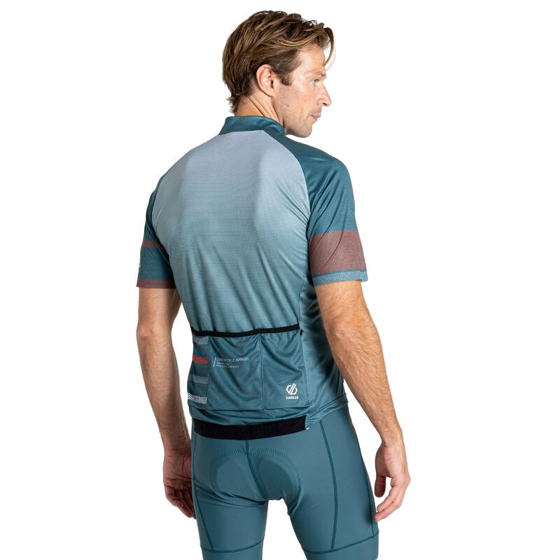 Jersey de Ciclismo Revolving de AEP para Hombre Verde Mediterráneo