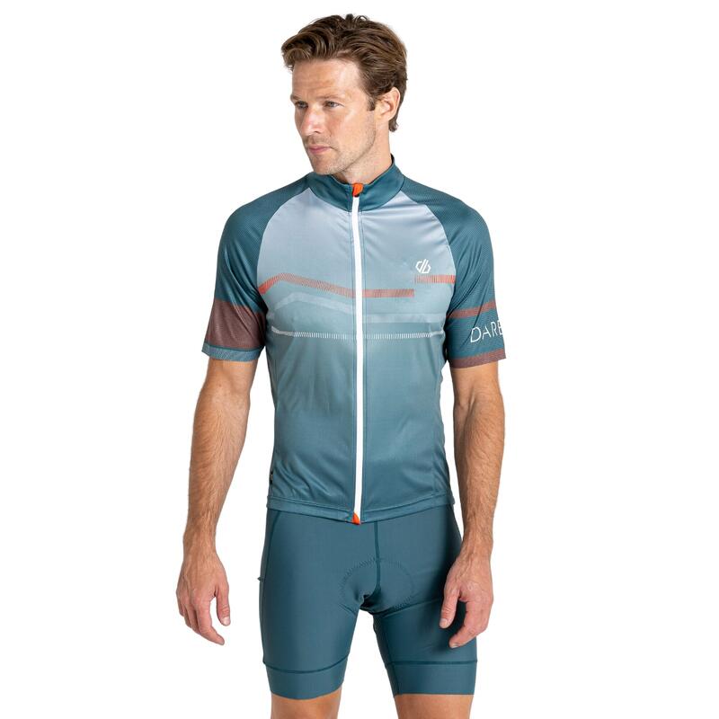 Jersey de Ciclismo Revolving de AEP para Hombre Verde Mediterráneo