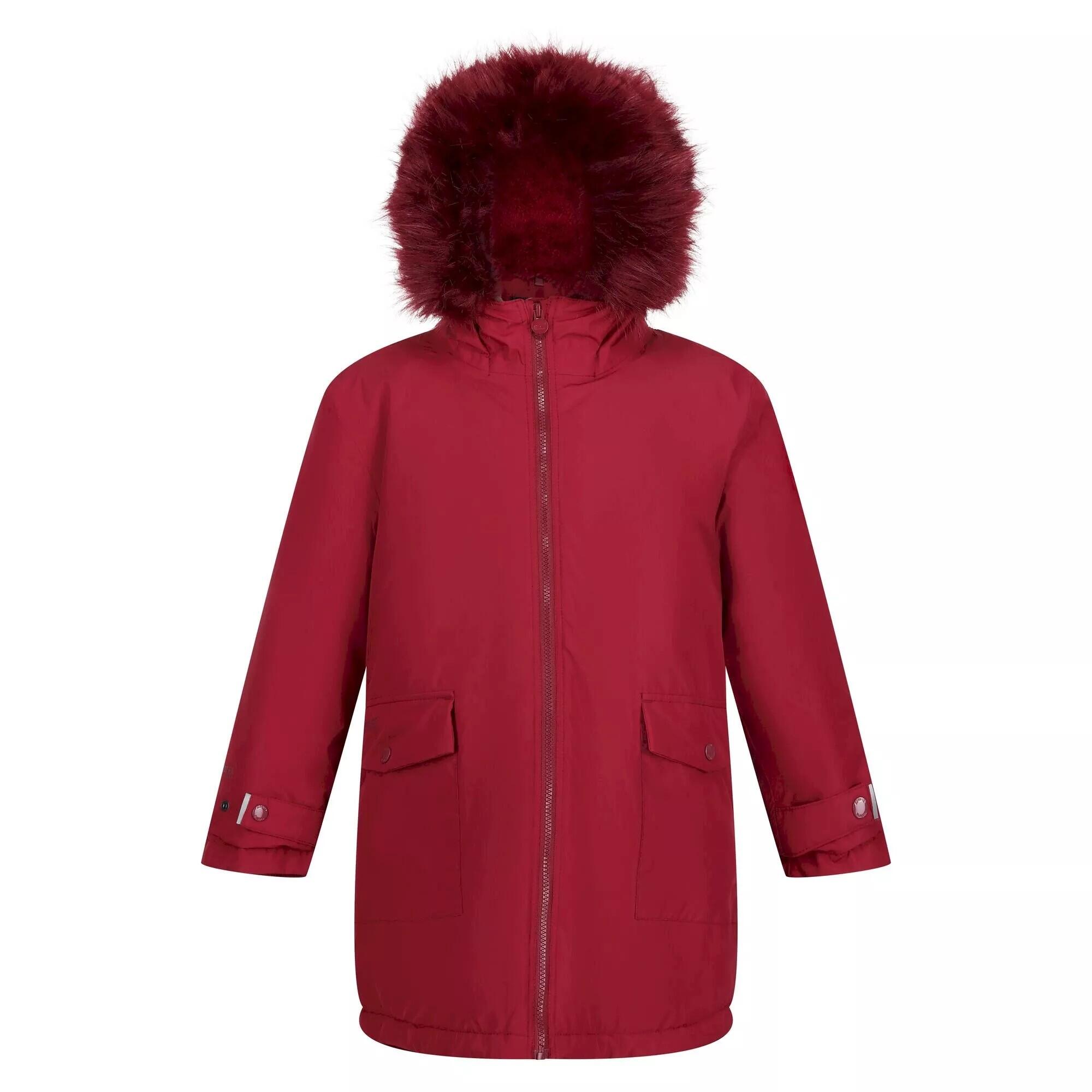 REGATTA Childrens/Kids Adelyn Waterproof Parka (Dark Pimento)