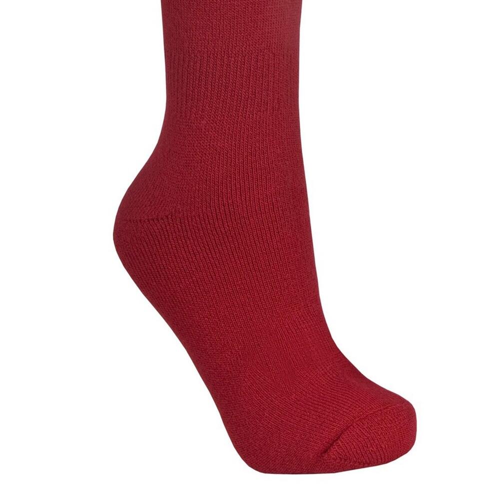 Adults Unisex Tech Luxury Merino Wool Blend Ski Tube Socks (Red) 3/5