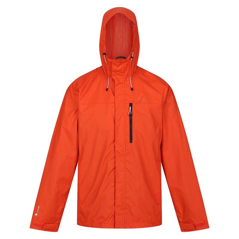 Chaqueta Impermeable Baslow para Hombre Naranja Oxidado