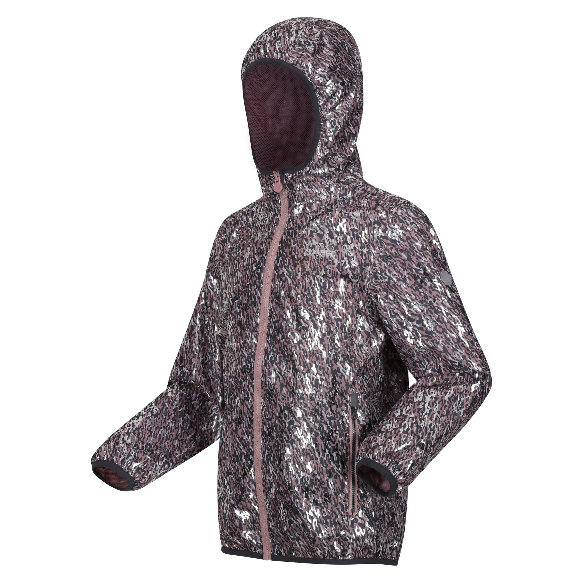 Children's LEVER waterproof jacket (Light mauve)