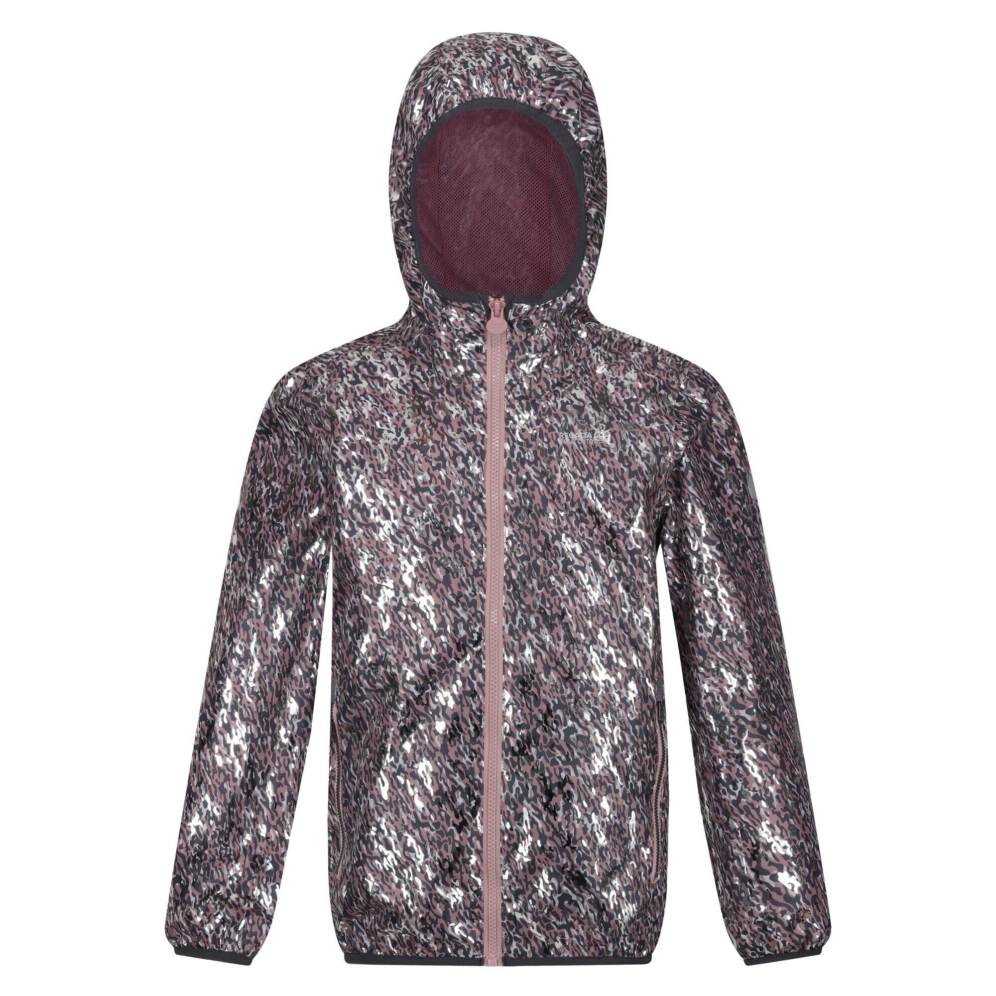 Children's LEVER waterproof jacket (Light mauve)