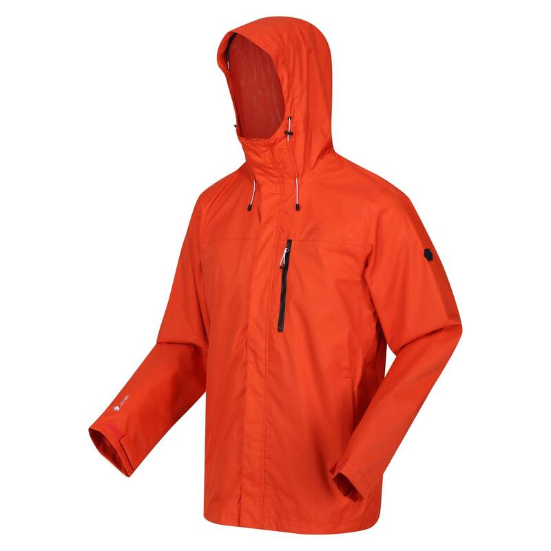 "Baslow" Jacke, wasserfest für Herren Rost/Orange