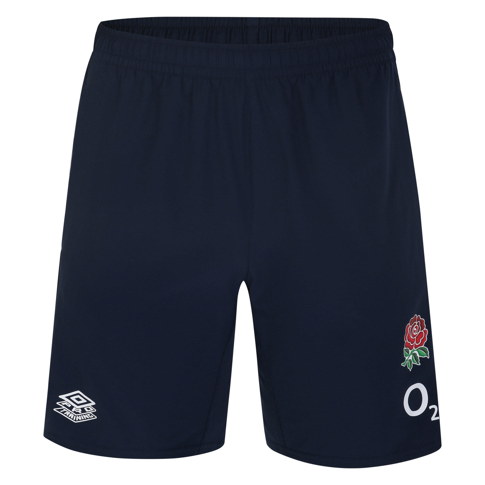 Mens 23/24 England Rugby Gym Shorts (Navy Blazer) 1/4