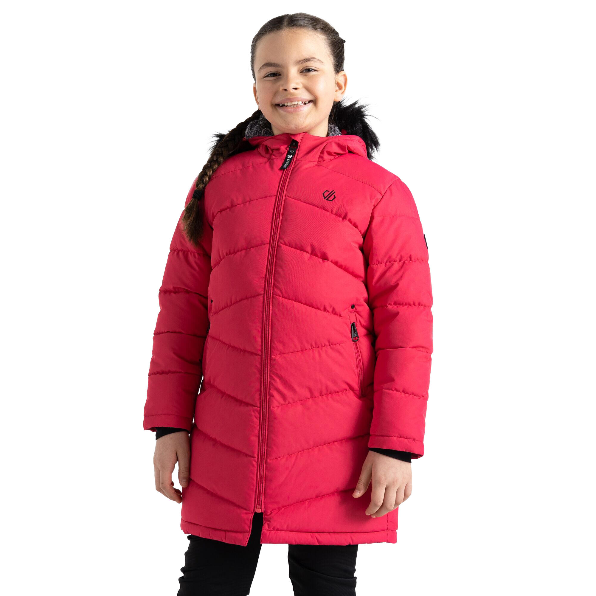 Girls Striking III Quilted Parka (Berry Pink) 4/5