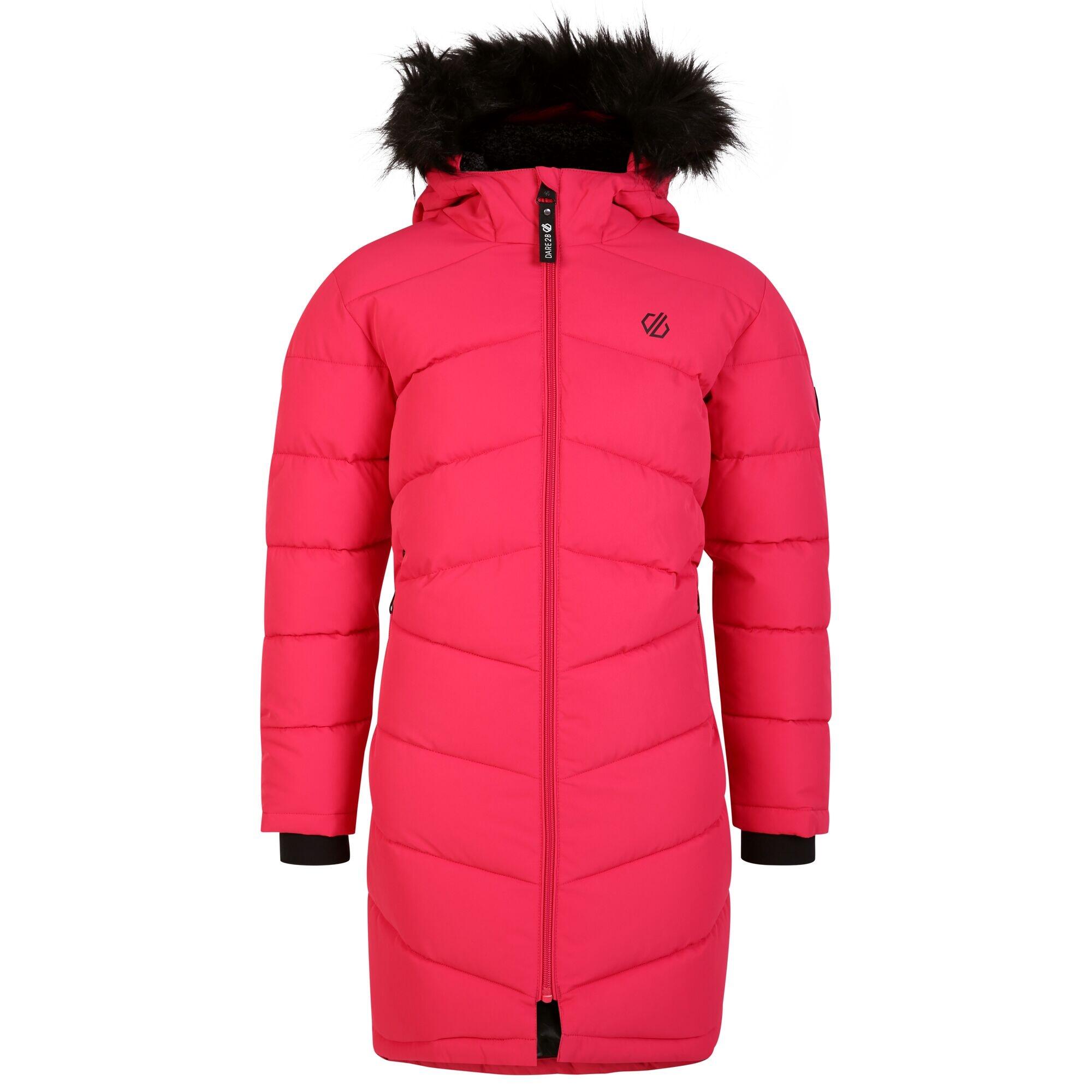 Girls' STRIKING parka (Dark pink)