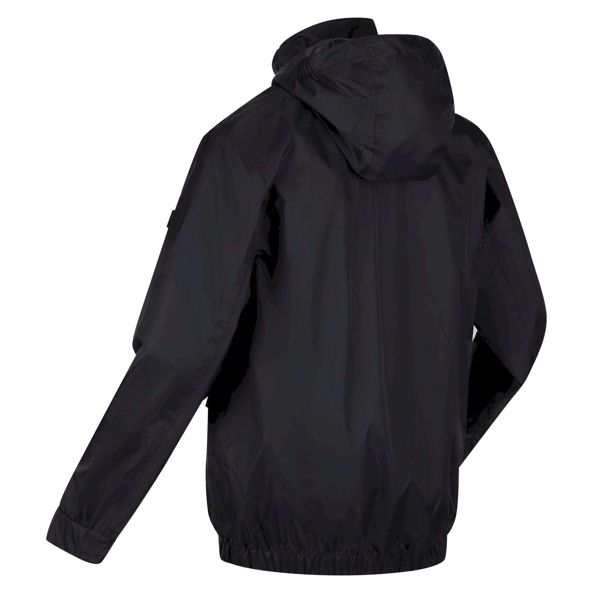 Mens Reaver Waterproof Bomber Jacket (Black) 4/5