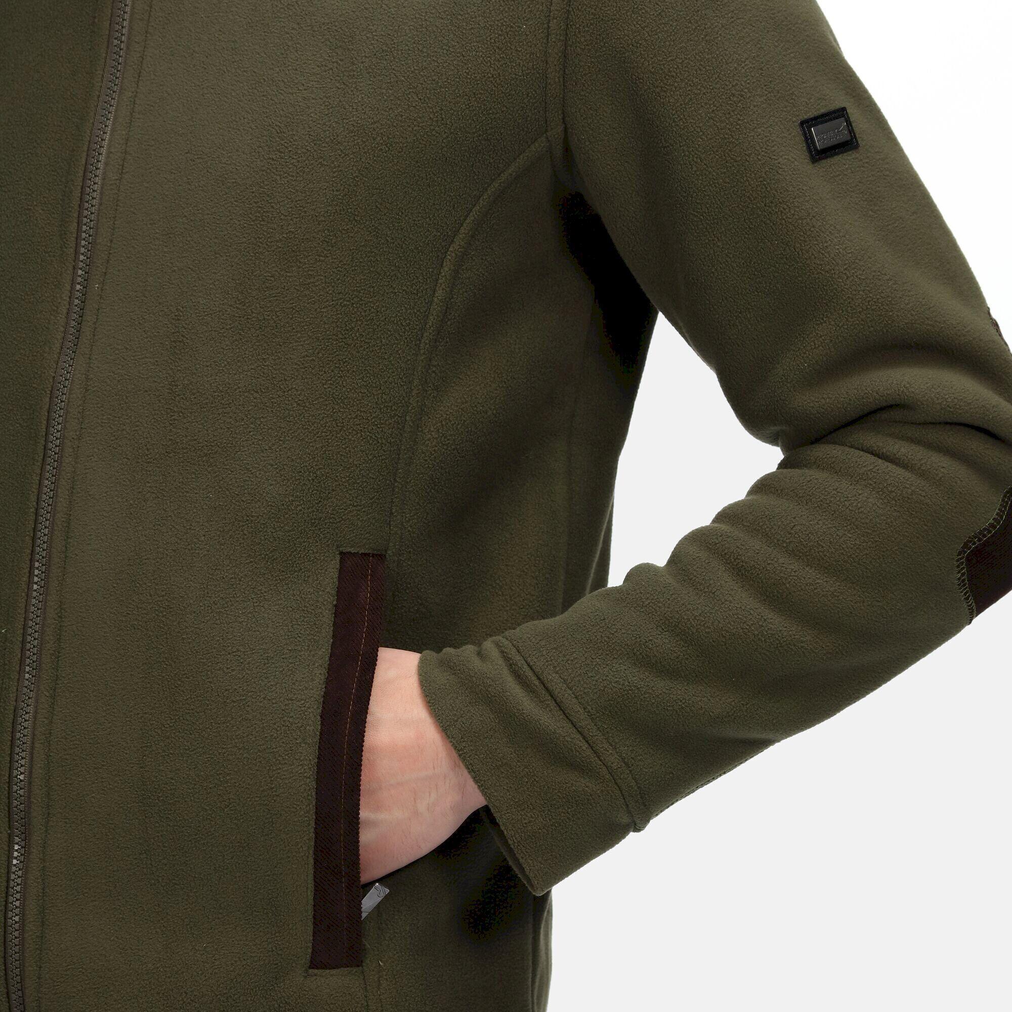 Veste Polaire Homme (Kaki Foncé) 4/5