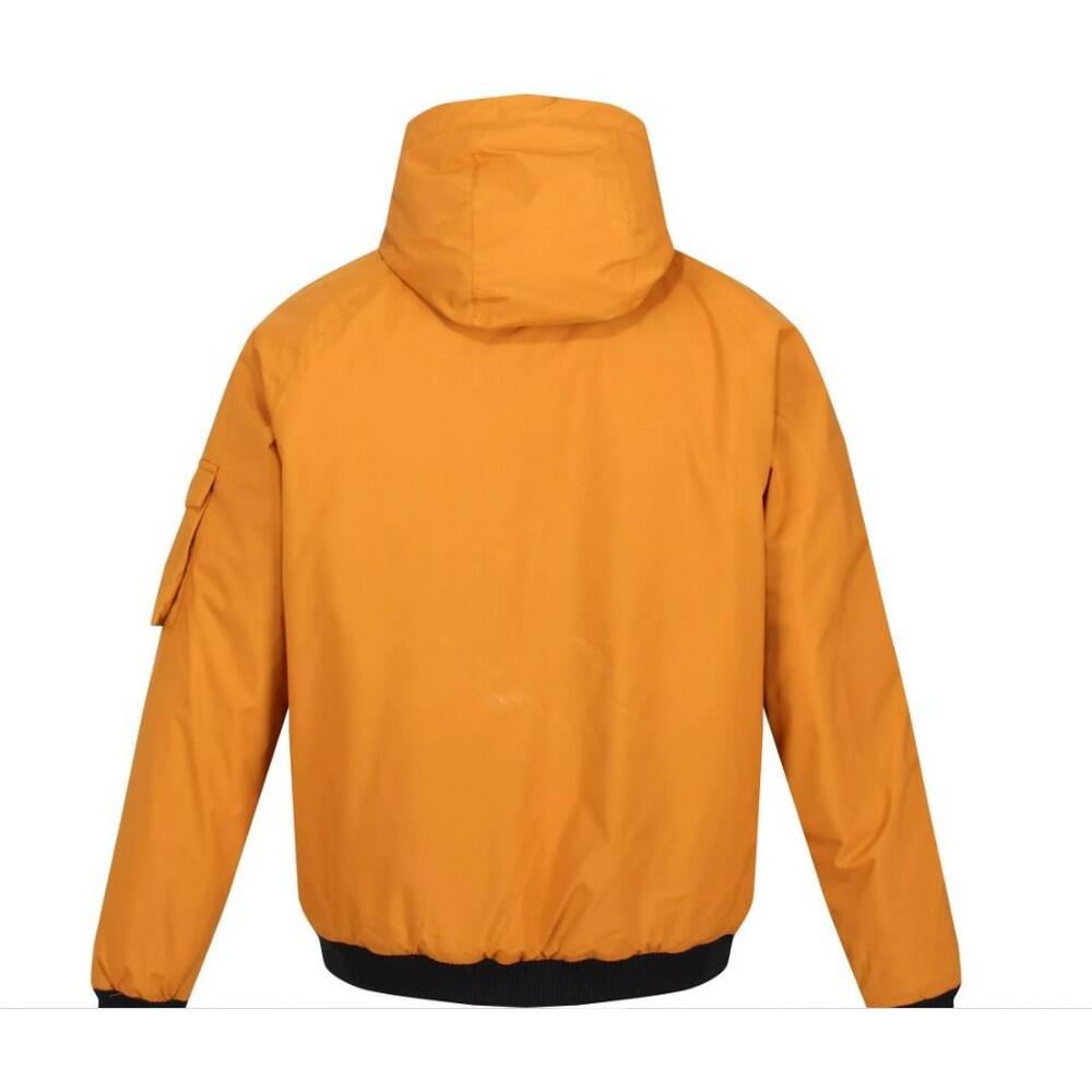 Mens Faizan Hooded Waterproof Jacket (Cathay Spice) 2/4