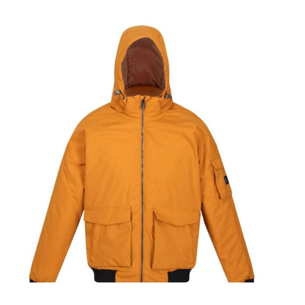 Mens Faizan Hooded Waterproof Jacket (Cathay Spice) 1/4
