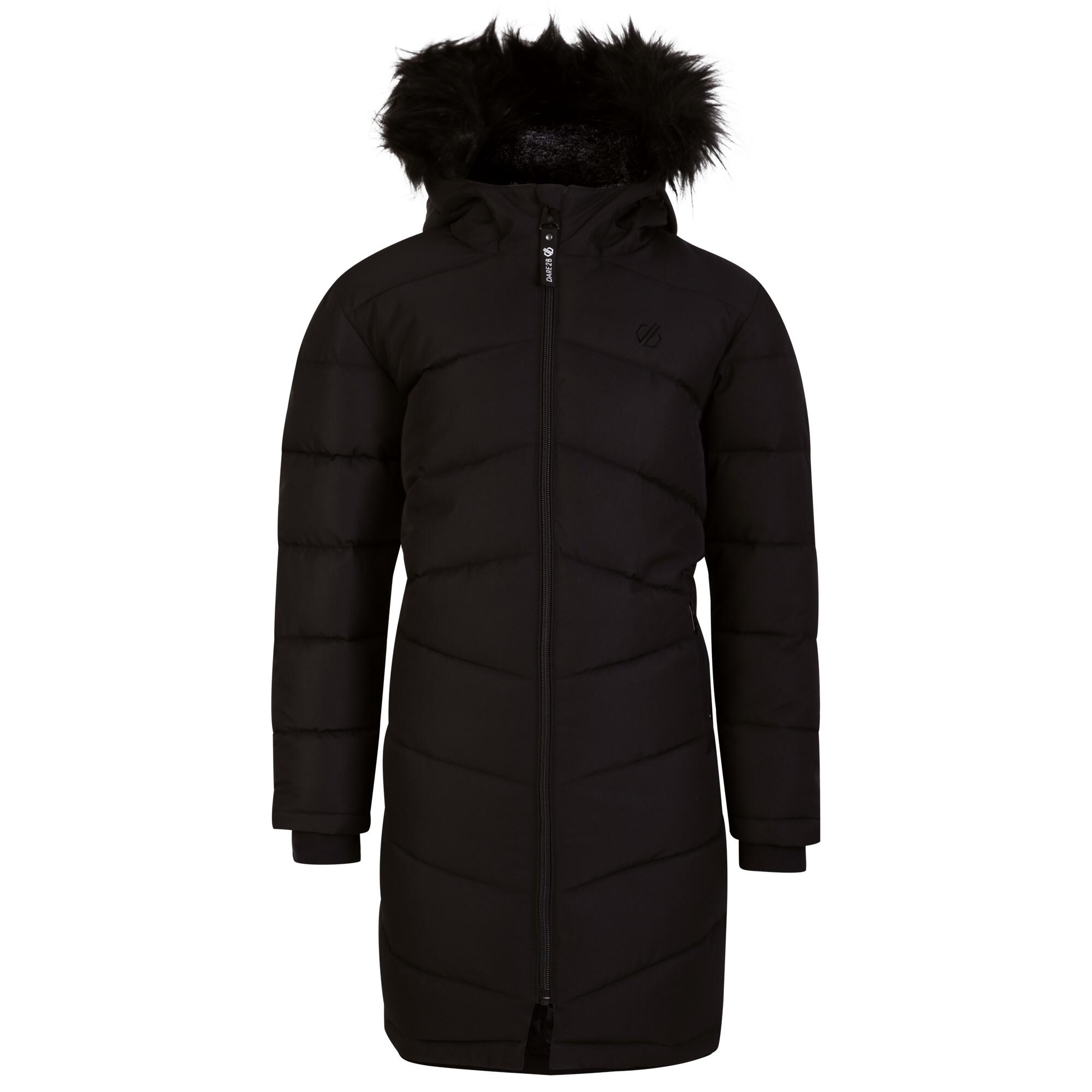 Dare 2b - Parka Motif/style Matelassé Striking Fille (noir) - Doudoune Duvet - Noir - 4 À 6 Ans - Decathlon