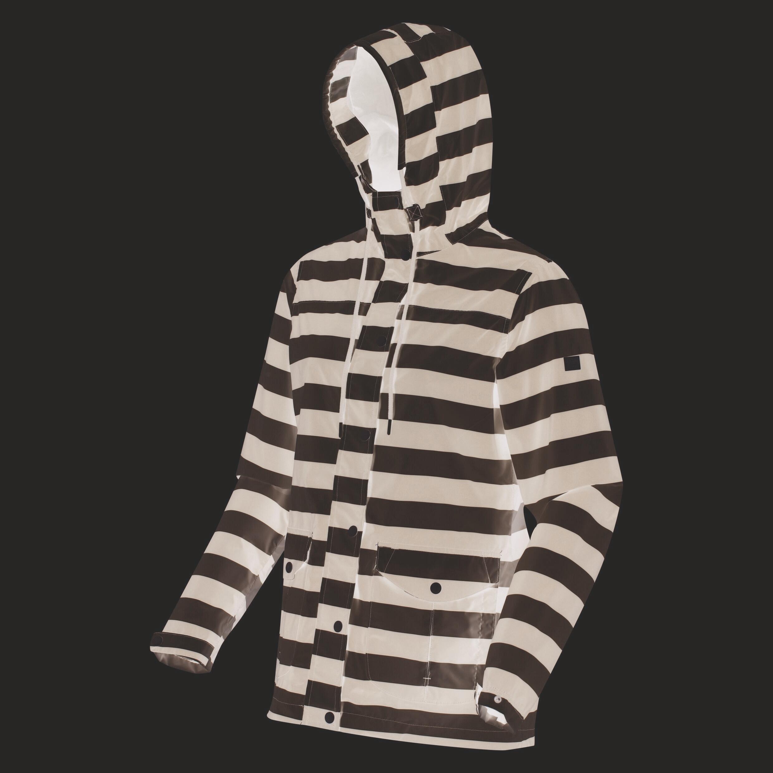 Womens/Ladies Bayarma Striped Lightweight Waterproof Jacket (Navy/White