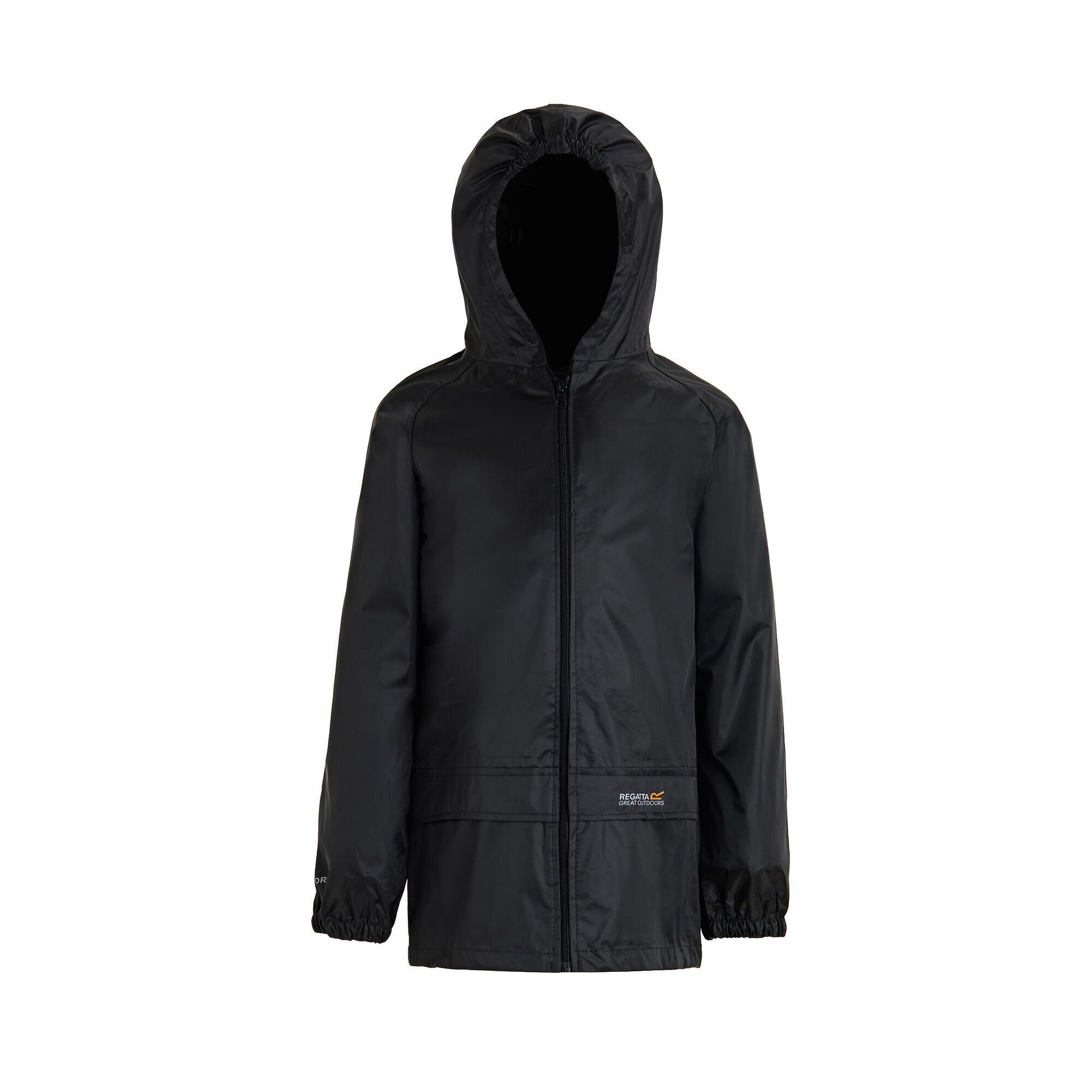 Great Outdoors Childrens/Kids Stormbreak Waterproof Jacket (Black) 1/5