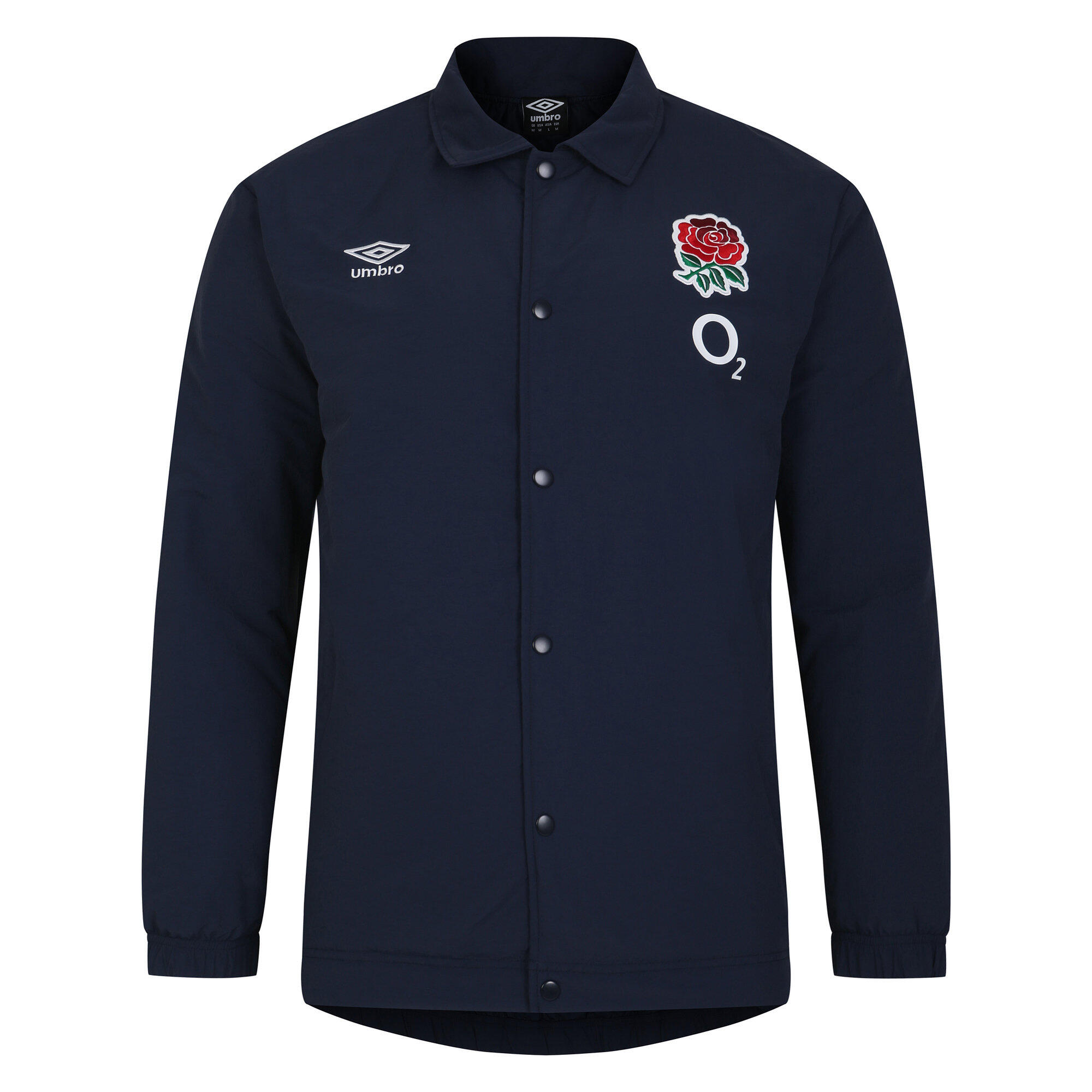 Mens 23/24 England Rugby Coach Jacket (Navy Blazer) 1/4