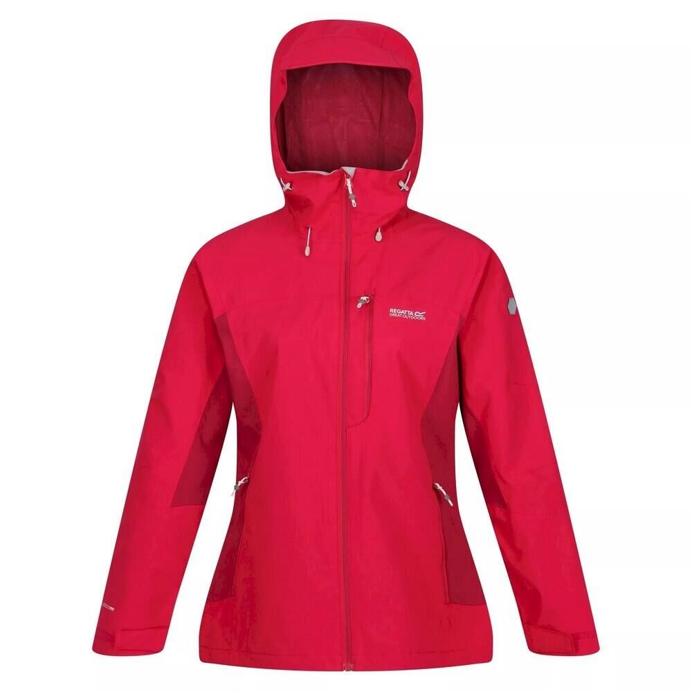 REGATTA Womens/Ladies Highton Stretch III Waterproof Jacket (Pink Potion/Berry)