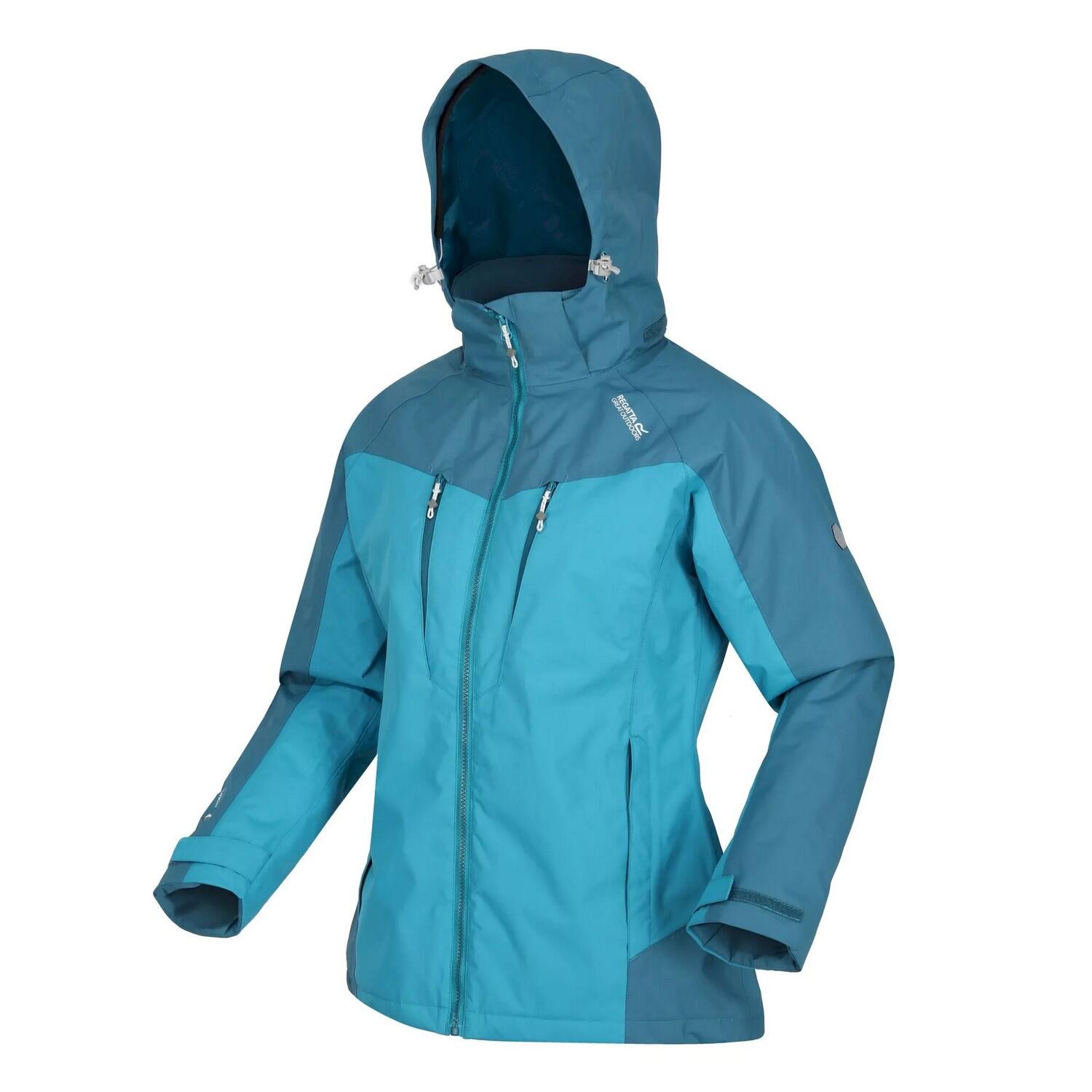 Womens/Ladies Calderdale Winter Waterproof Jacket (Pagoda Blue/Dragonfly) 3/5