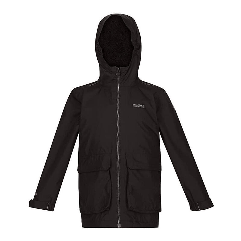 Veste imperméable SALMAN Enfant (Noir)