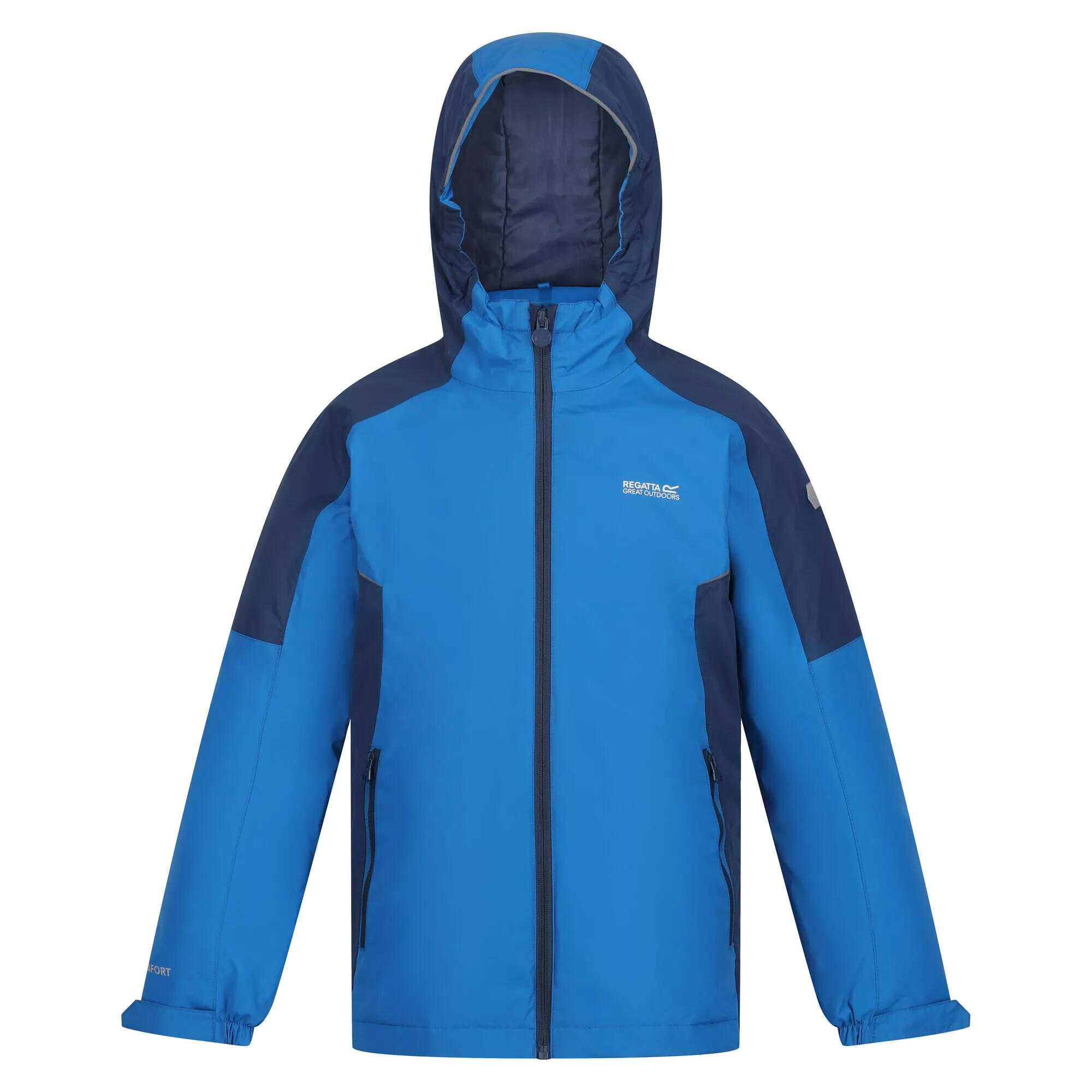 HURDLE Kids' Waterproof Jacket (Light Blue / Admiral Blue)