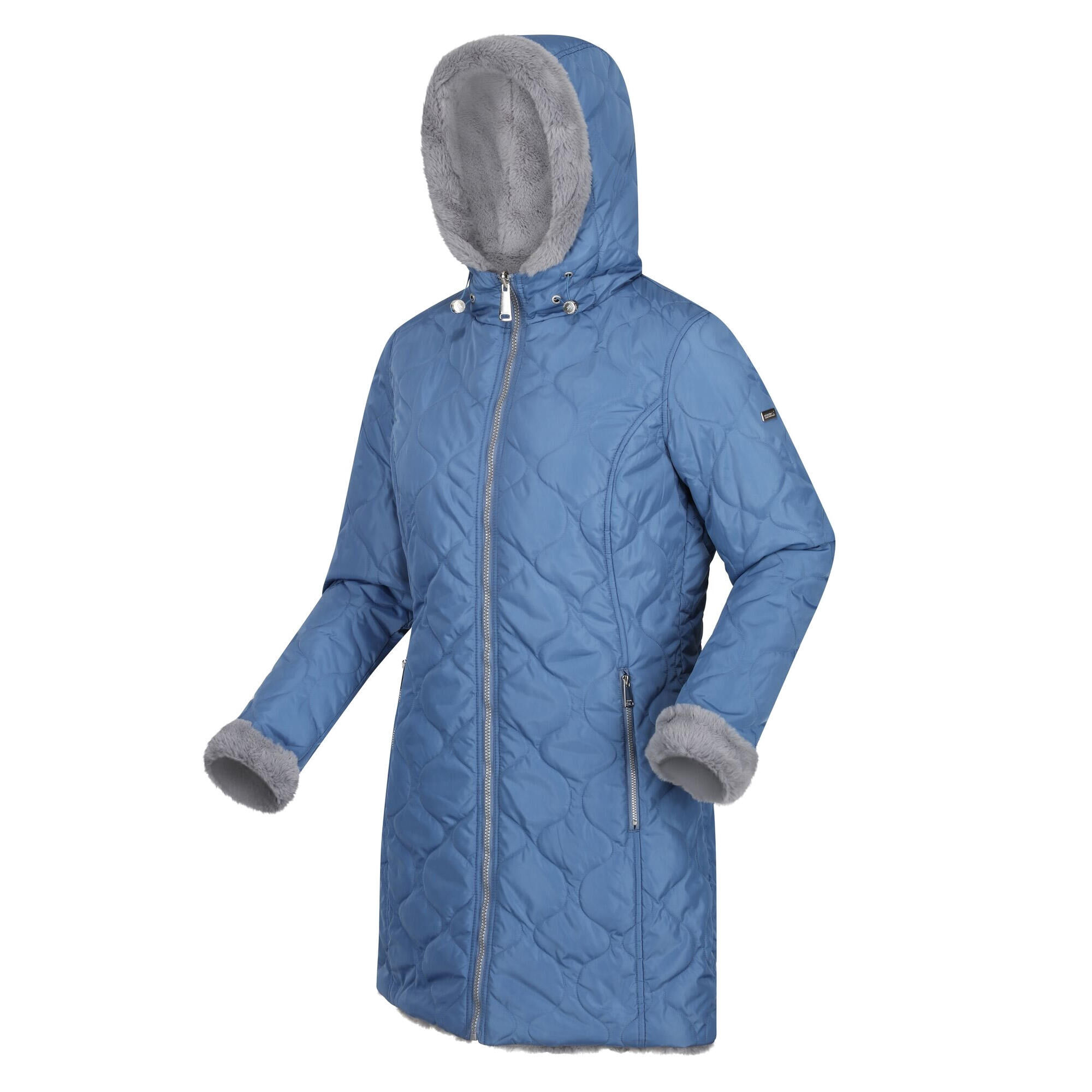 REGATTA Womens/Ladies Caileigh Reversible Parka (Slate Blue/Storm Grey)