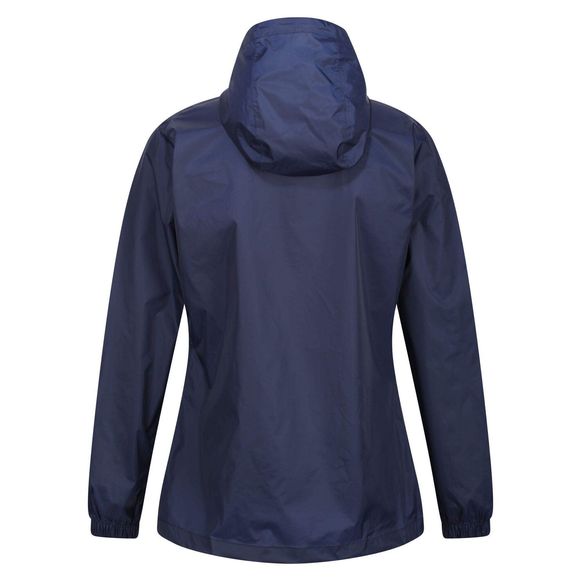 Womens Ladies Packaway Waterproof Jacket Navy REGATTA Decathlon