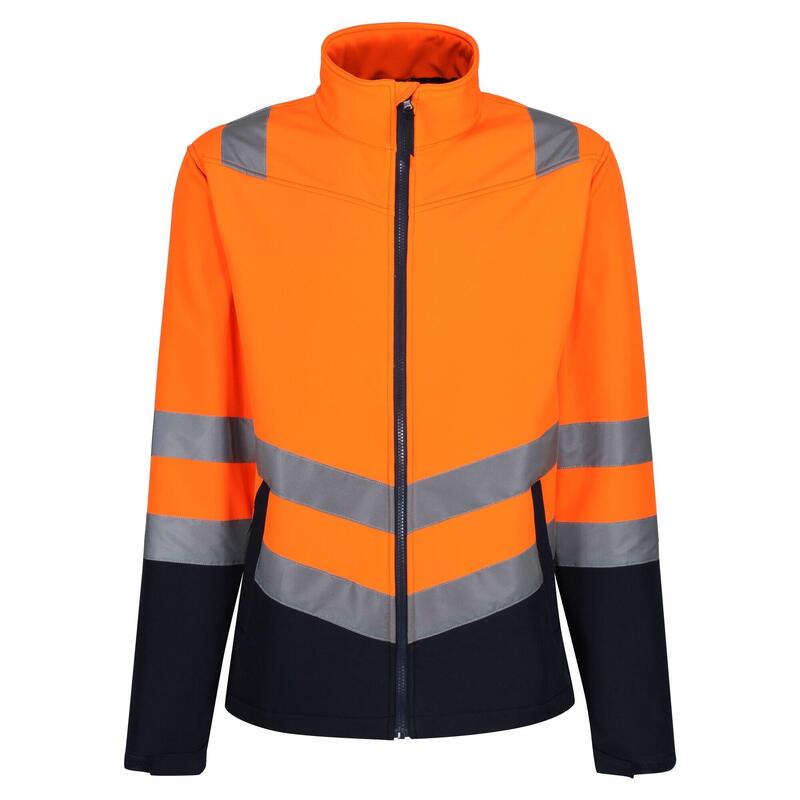 Veste softshell Homme (Orange / Bleu marine)