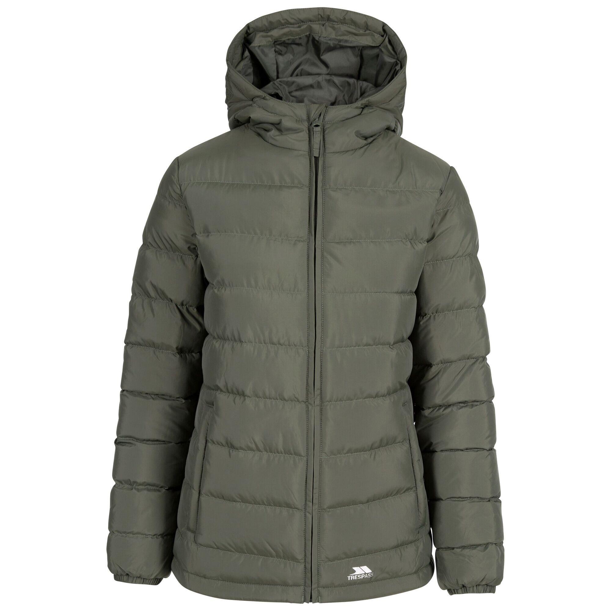 Trespass - Veste Matelassée Elegant Femme (vert Kaki Foncé) - Veste - Gris - 48 Xl - Decathlon