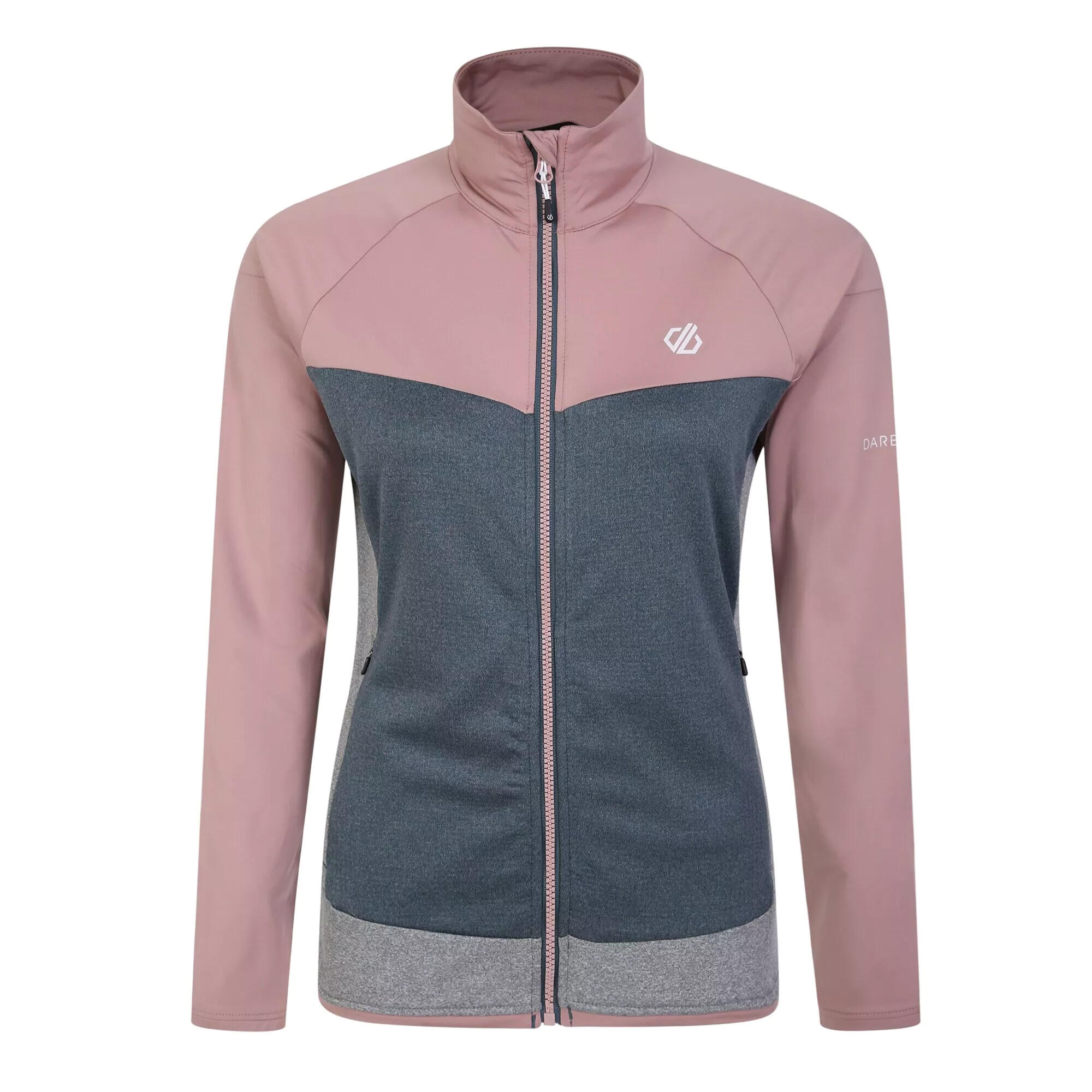 DARE 2B Womens/Ladies Ritual II Core Recycled Jacket (Dusky Rose/Orion Grey/White)