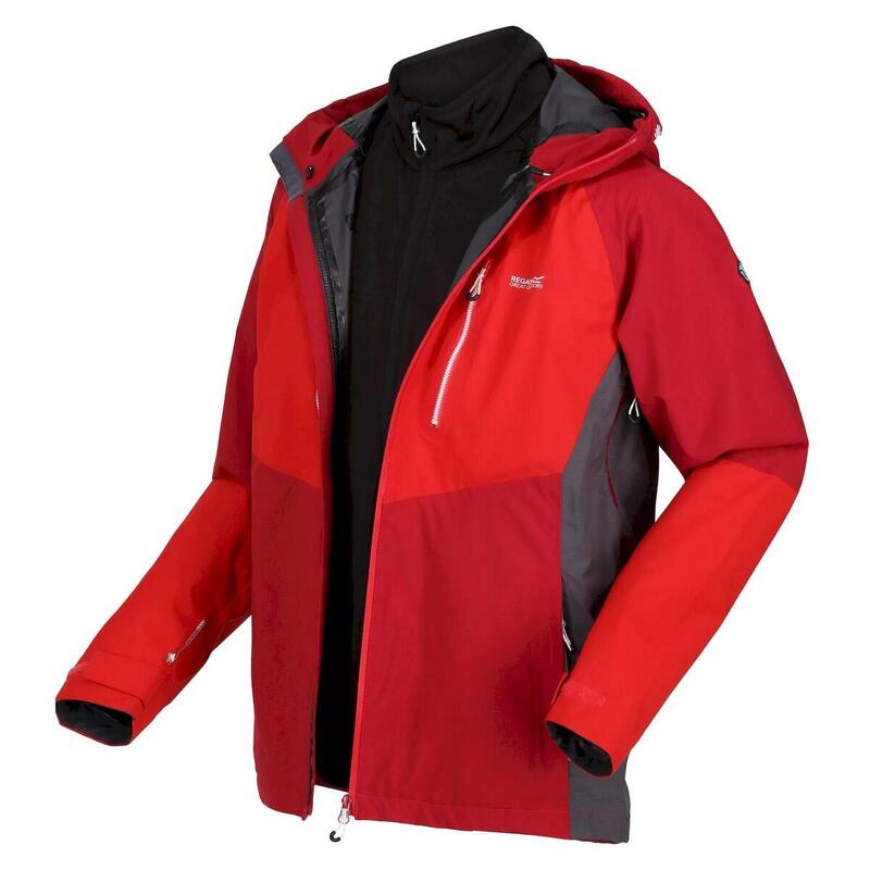 Veste imperméable SACRAMENTO Homme (Rouge foncé / Rouge sang)