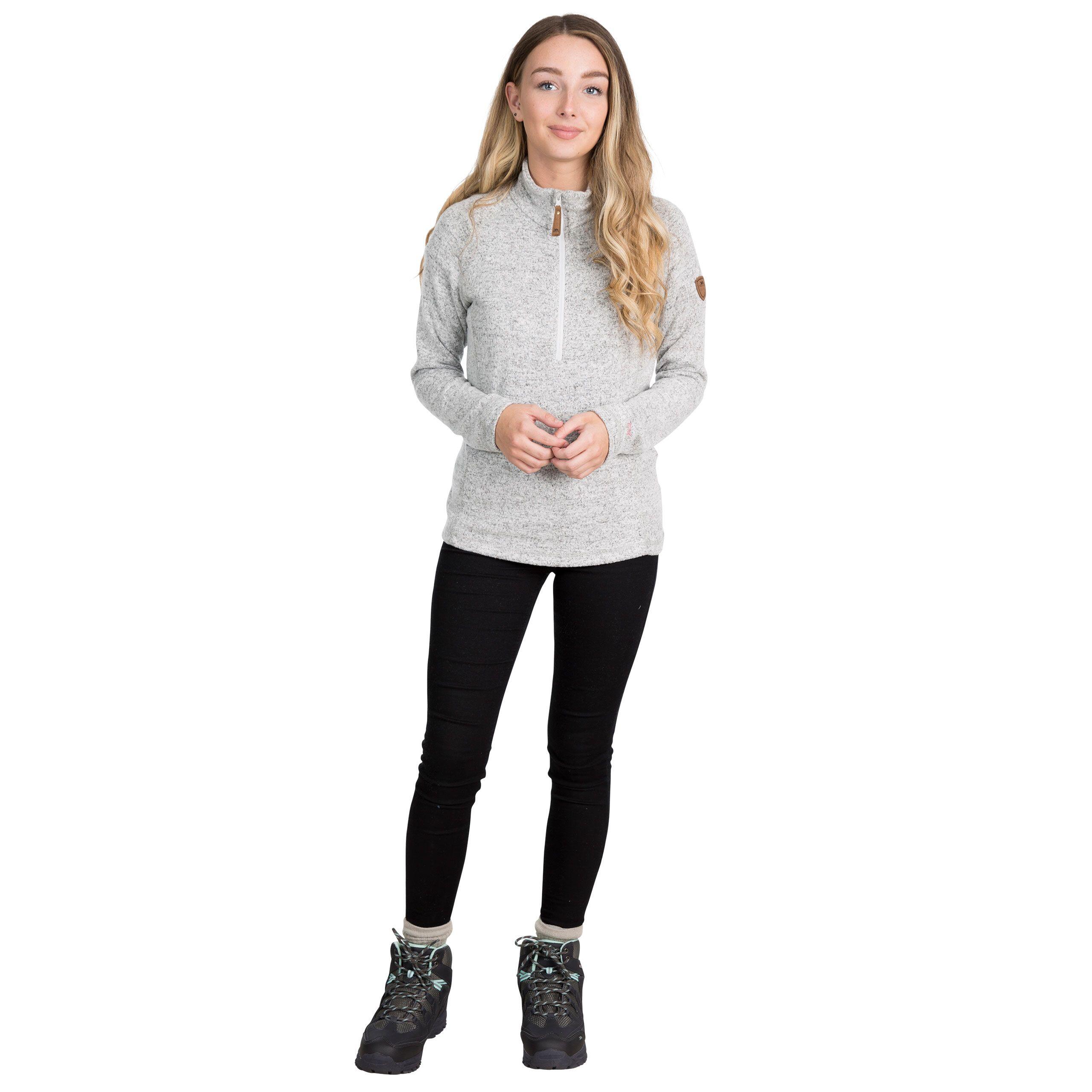 Women's TENDERNESS fleece top (Gris Chiné)