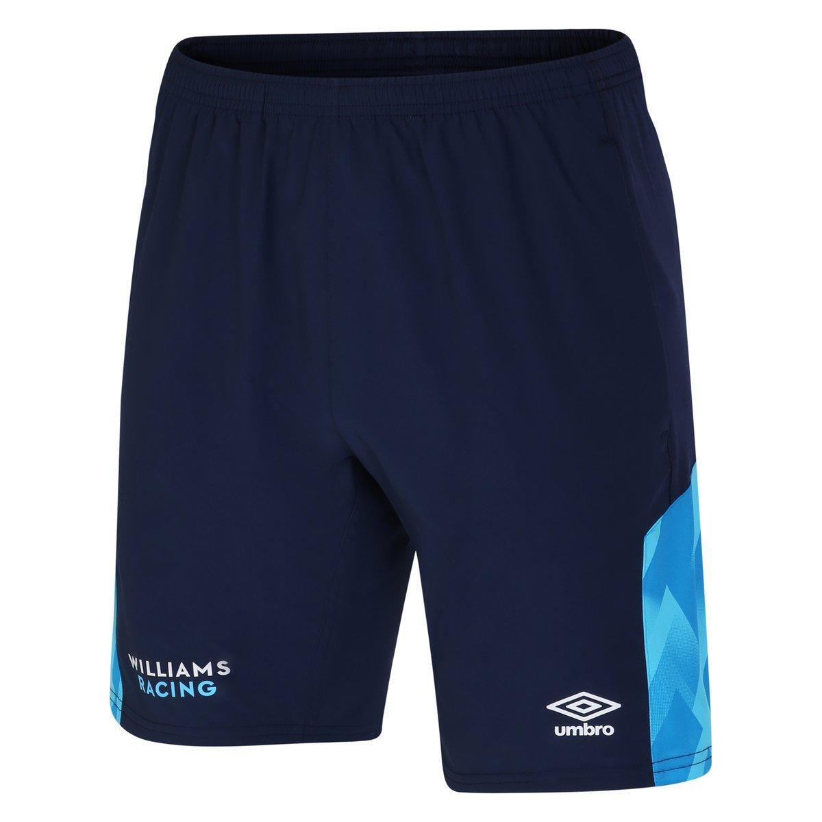 UMBRO Mens ´23 Woven Williams Racing Shorts (Peacoat/Diva Blue)