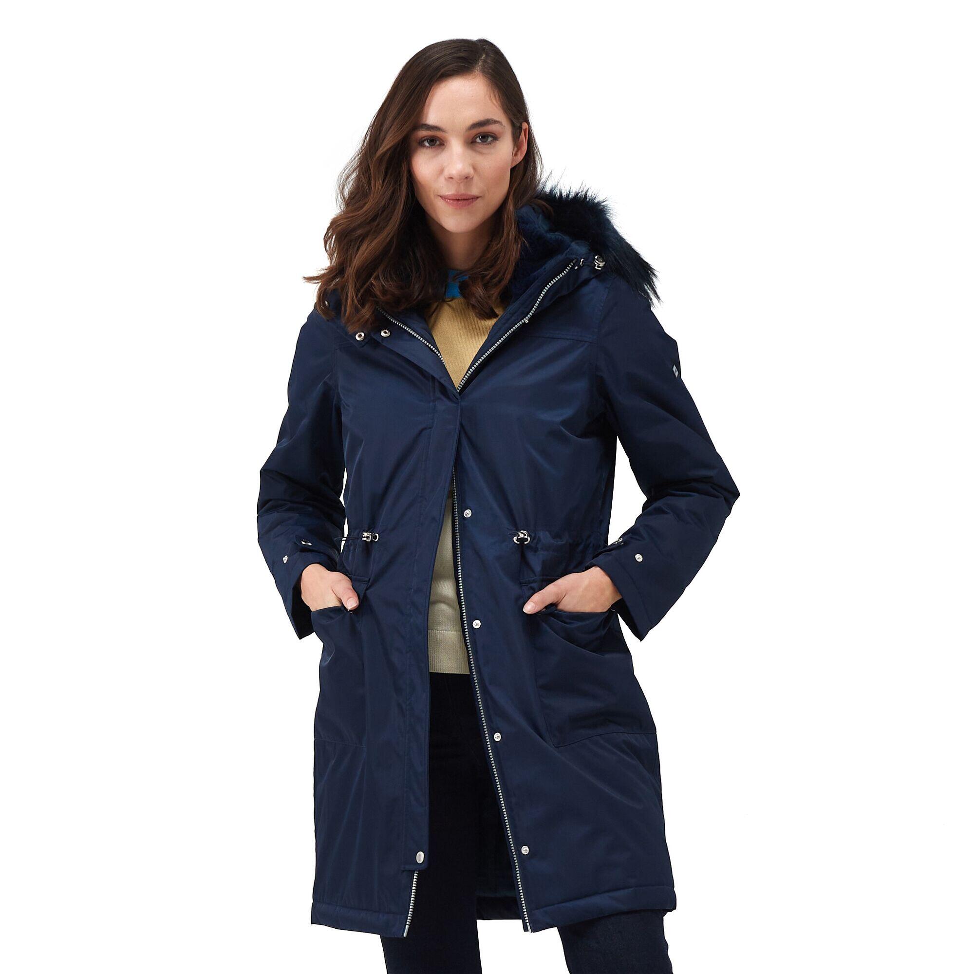 Womens/Ladies Giovanna Fletcher Collection Lellani Waterproof Jacket (Navy) 3/5