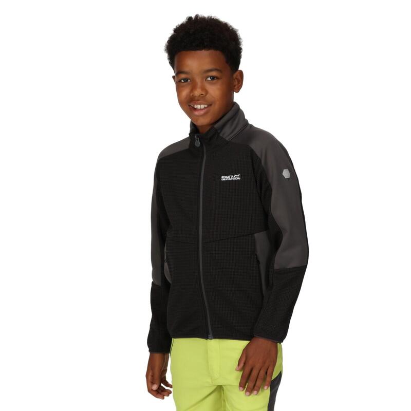 Veste polaire HIGHTON Enfant (Noir / Gris phoque)