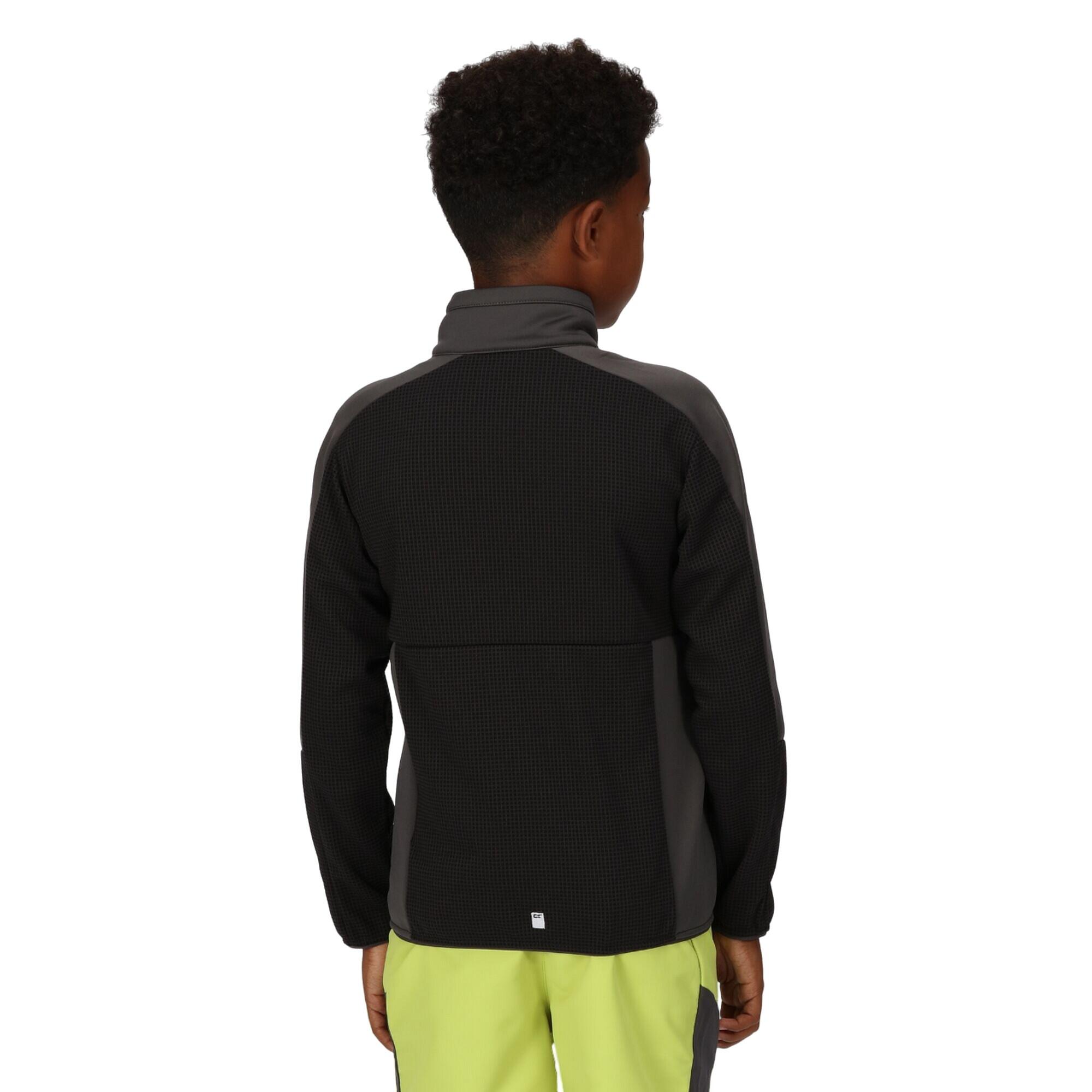Childrens/Kids Highton II Fleece Jacket (Black/Seal Grey) 4/5