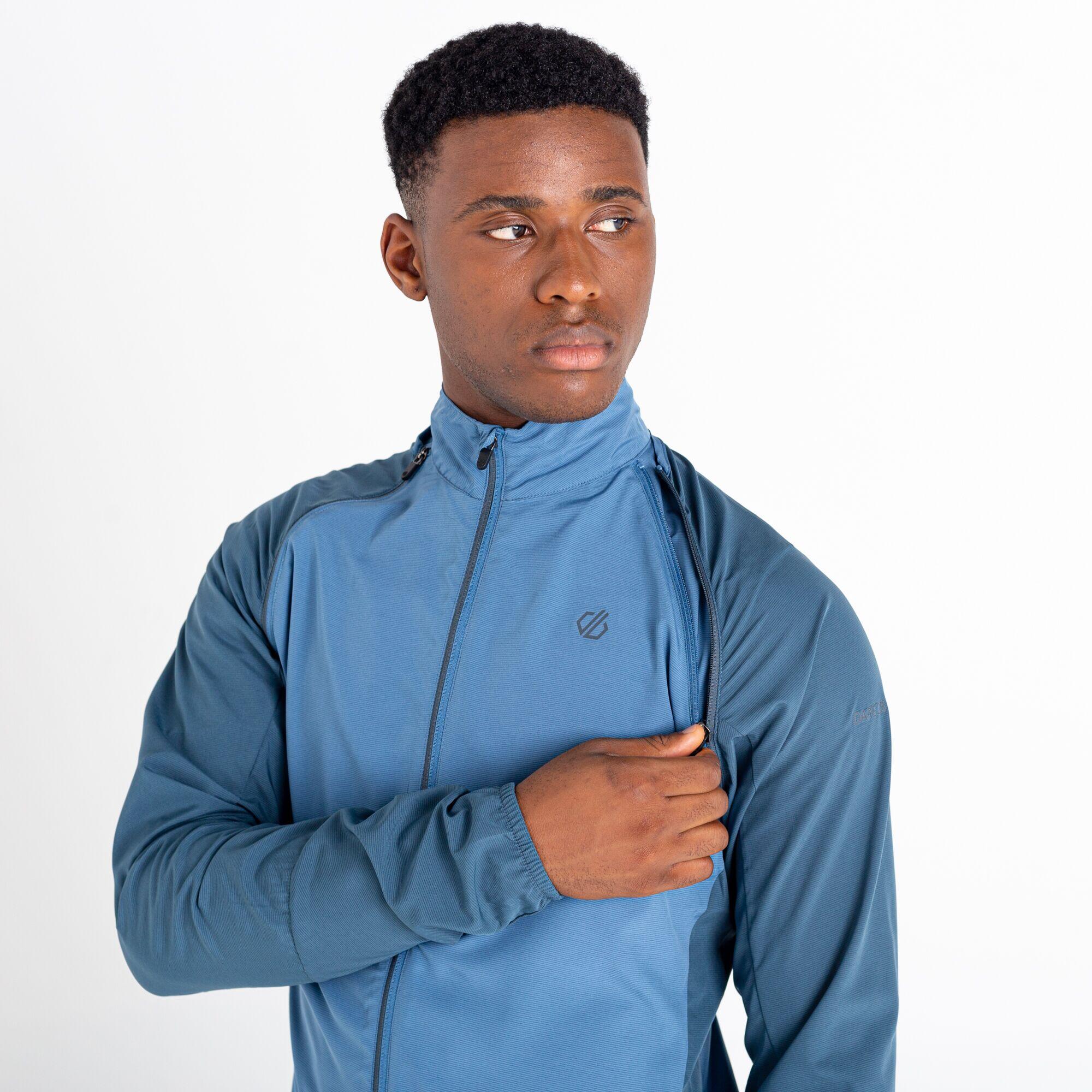 Men's OXIDATE windbreaker jacket (Blue/dark gray)