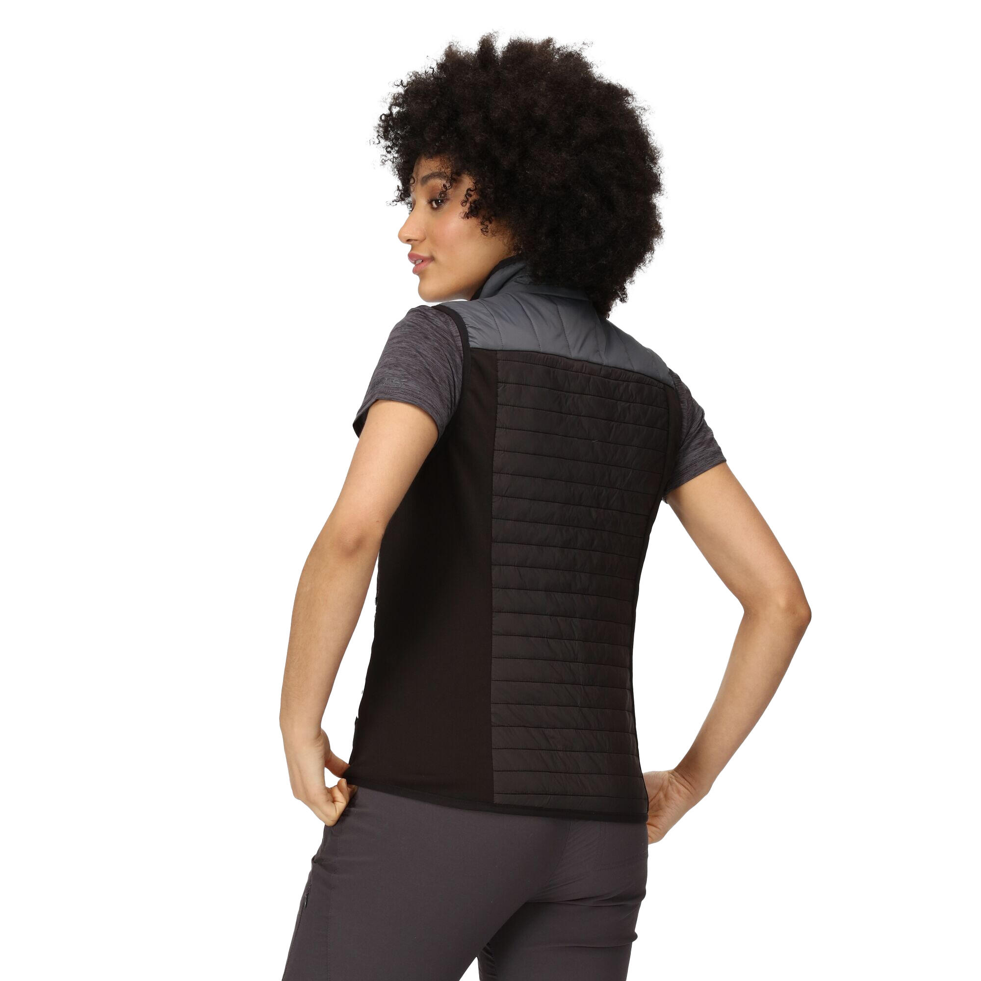 Dames Trutton Baffled Gilet (Afdichting Grijs/Zwart) 4/5