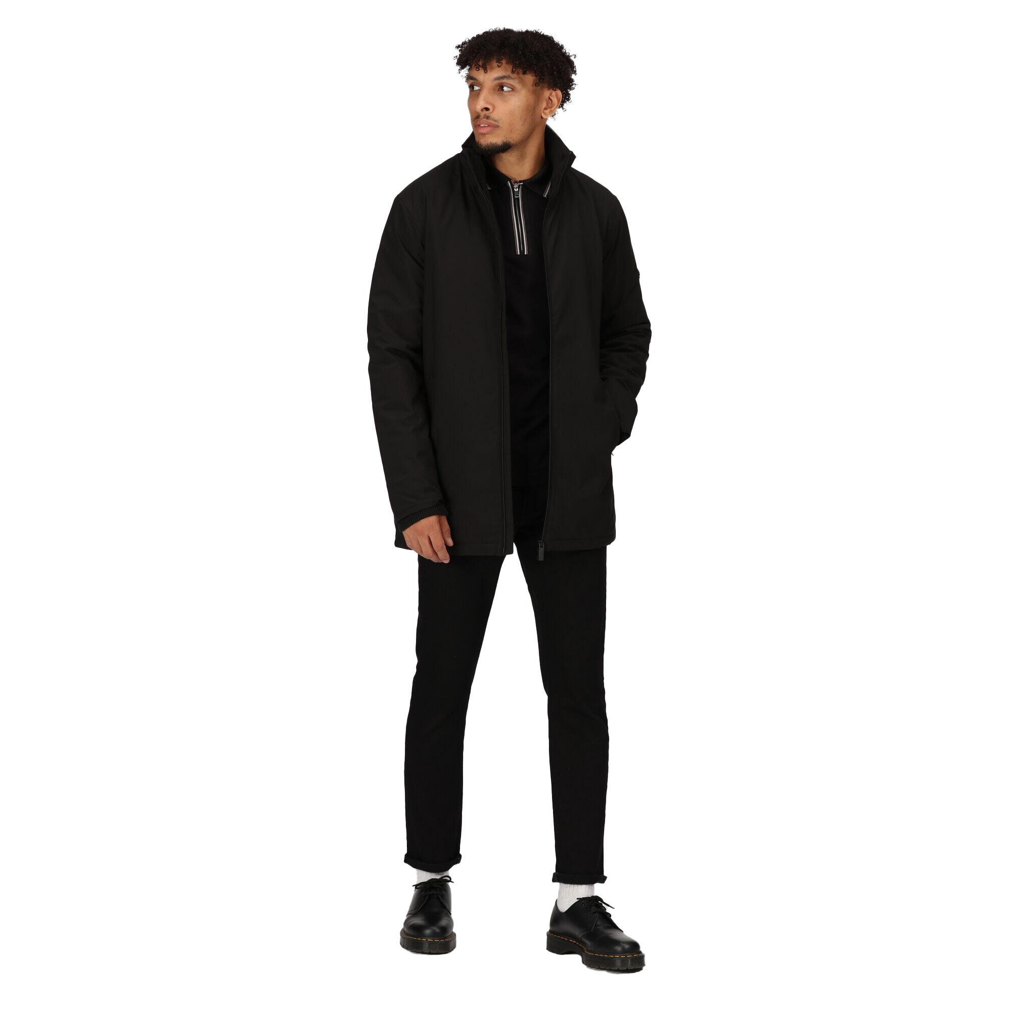 Mens Hampton Waterproof Jacket (Black) 4/5