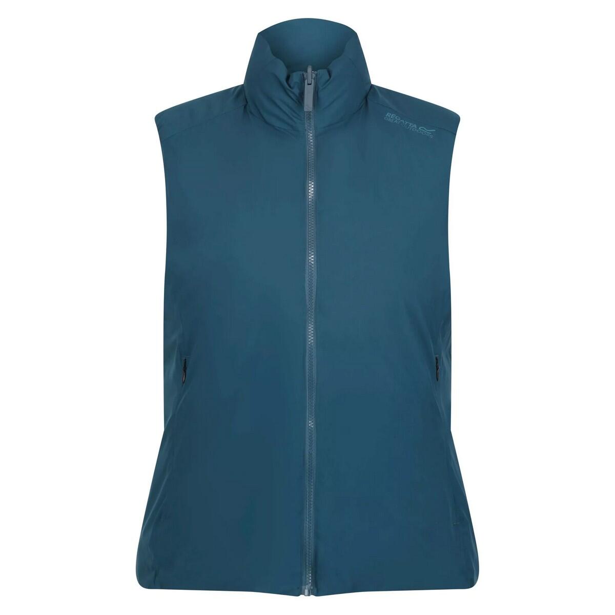 YEWBANK Women's sleeveless jacket (Dark teal)