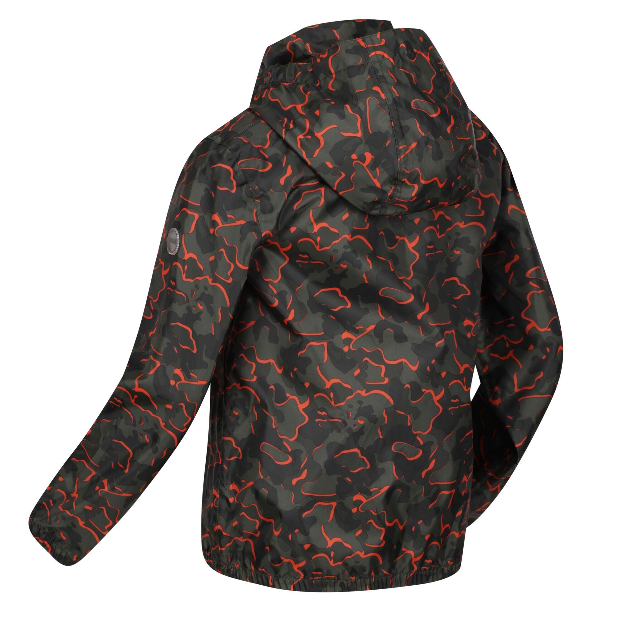Childrens/Kids Catkin Camo Waterproof Jacket (Grape Leaf) 3/5