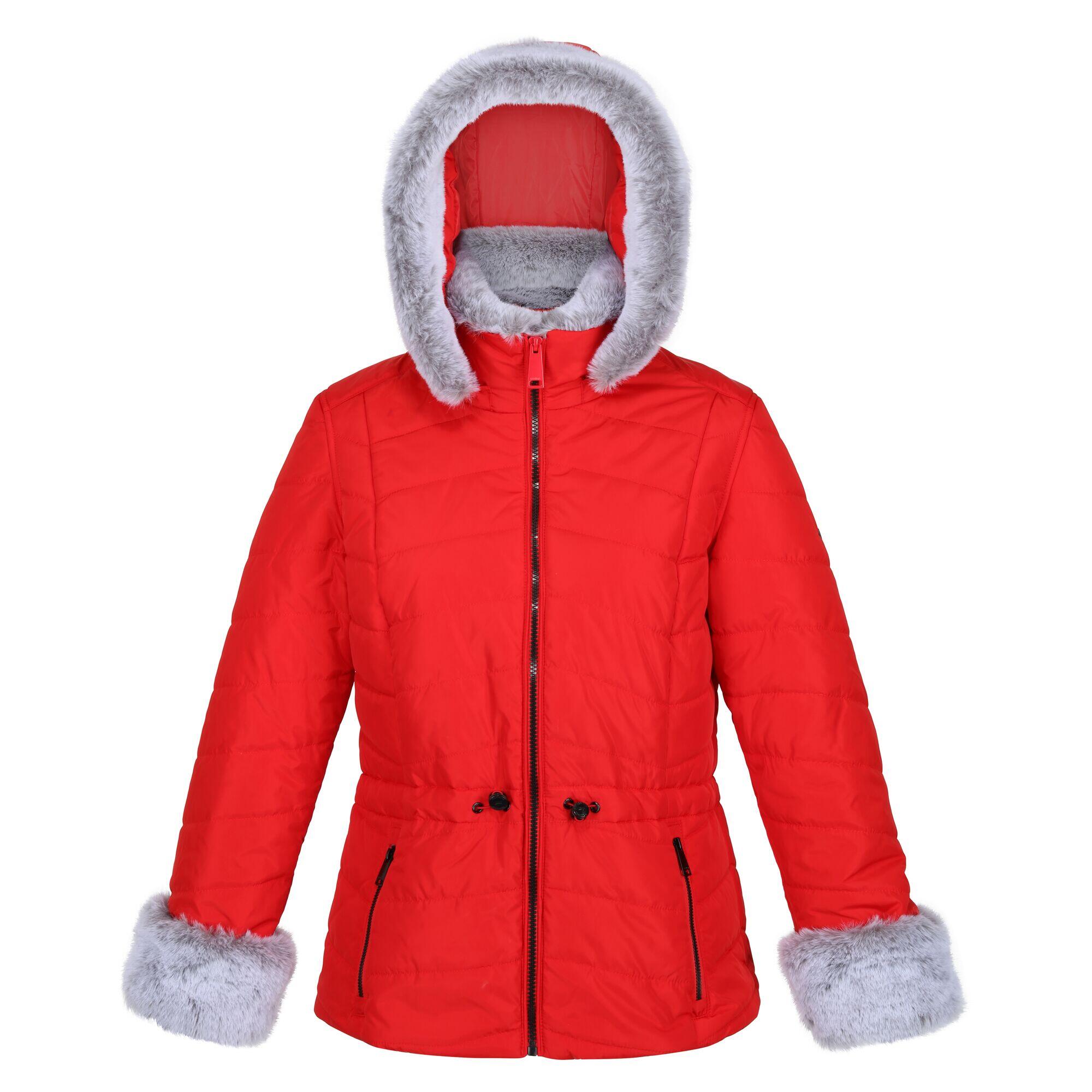 REGATTA Womens/Ladies Willabella Faux Fur Trim Jacket (Code Red)