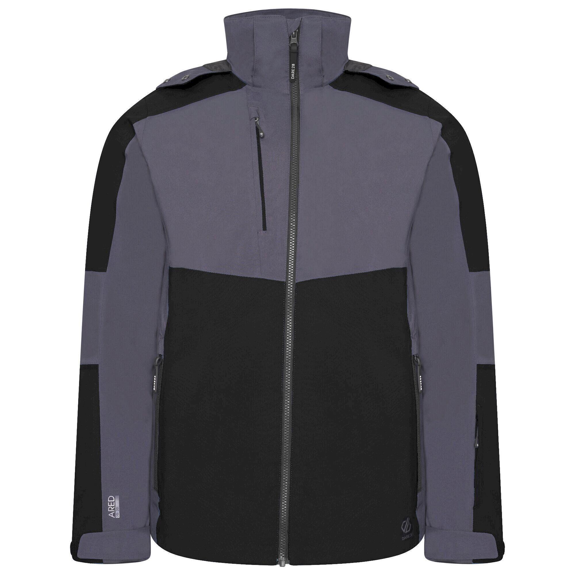 EMULATE Men's ski jacket (Black / Dark gray)