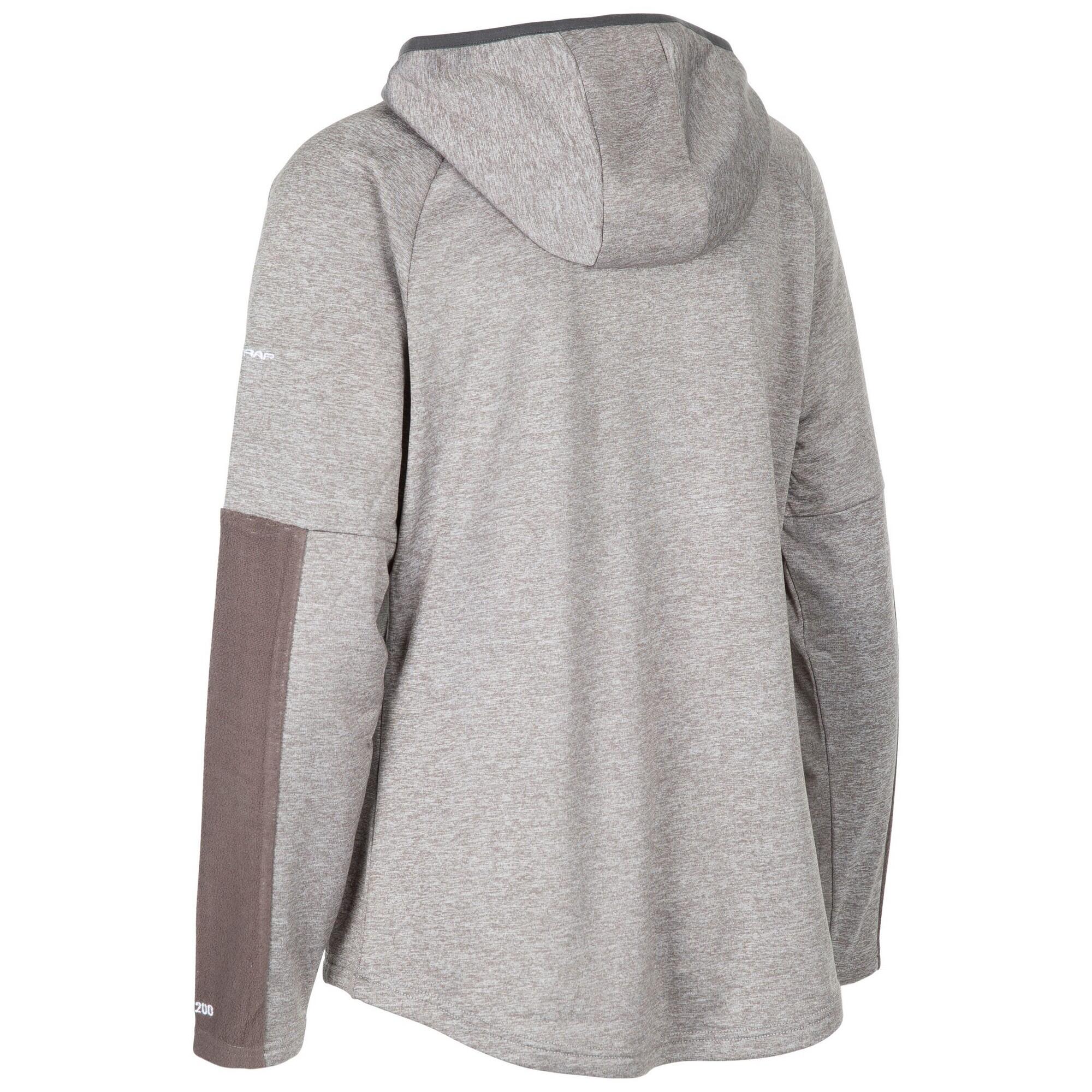 Womens/Ladies Trullo Melange AT200 Fleece Jacket (Grey Marl) 2/4