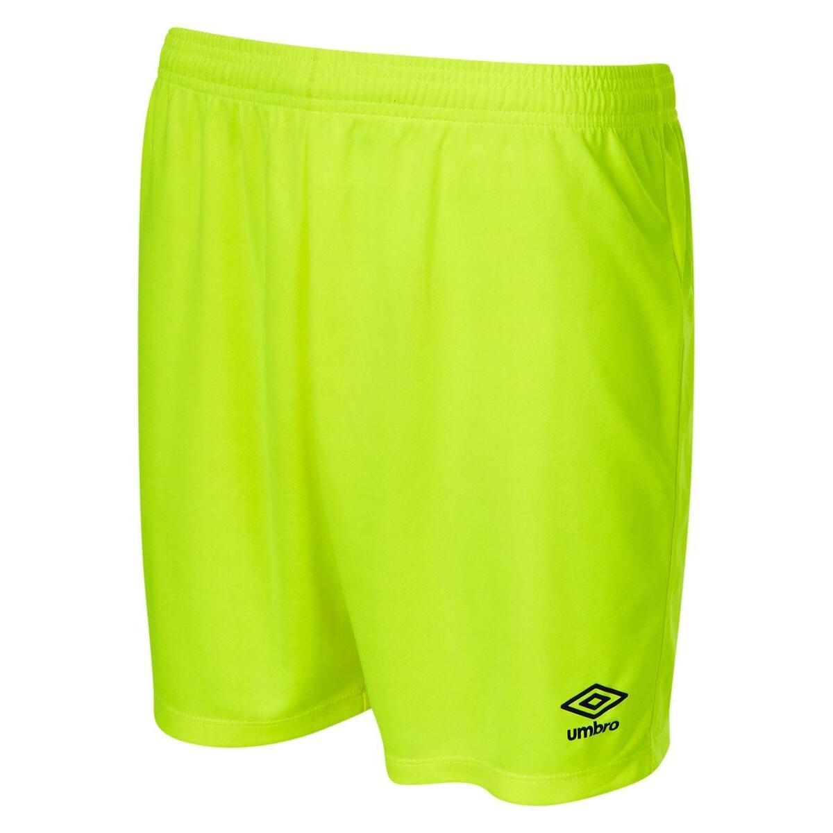 UMBRO Mens Club II Shorts (Safety Yellow/Carbon)