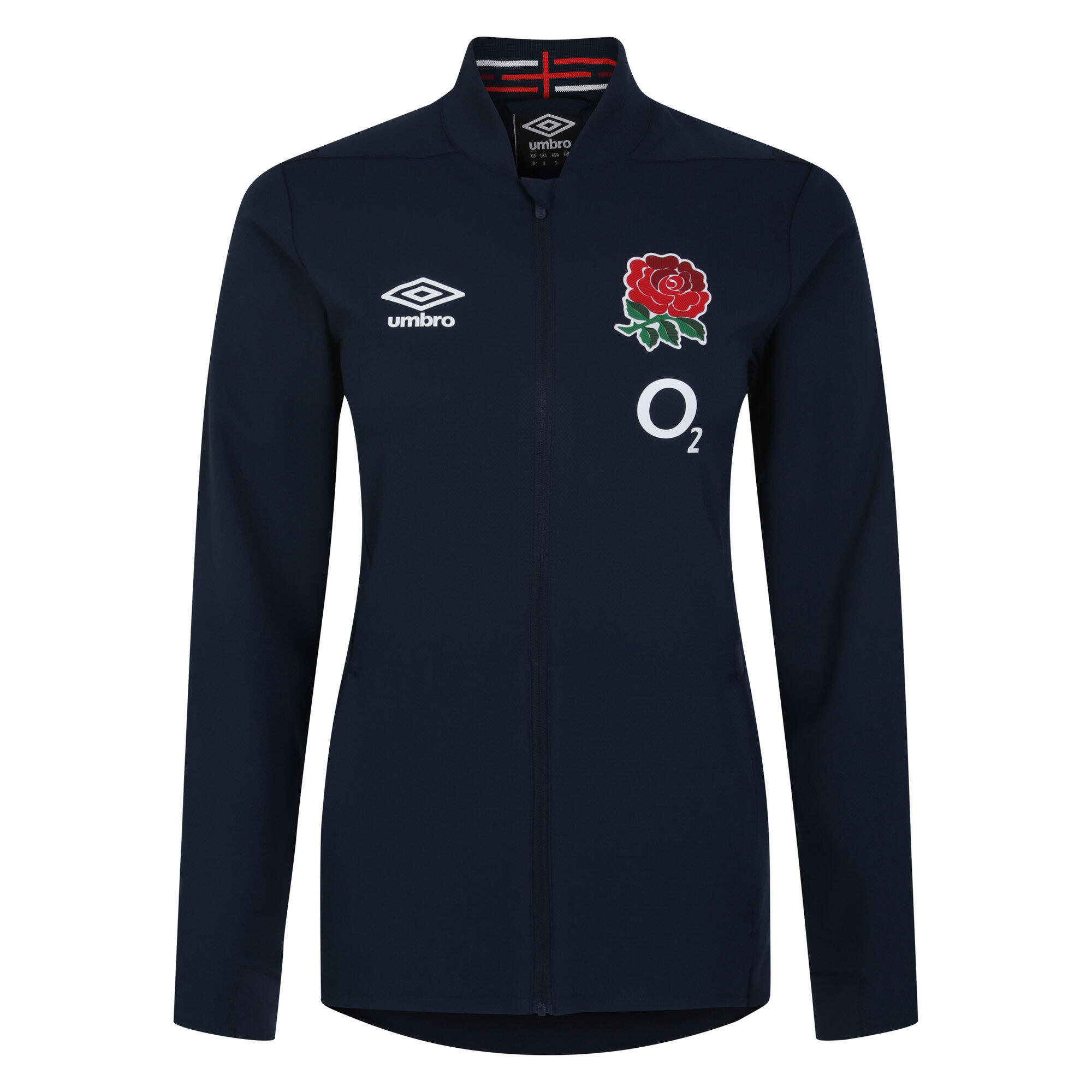 UMBRO Womens/Ladies 23/24 England Rugby Anthem Jacket (Navy Blazer)