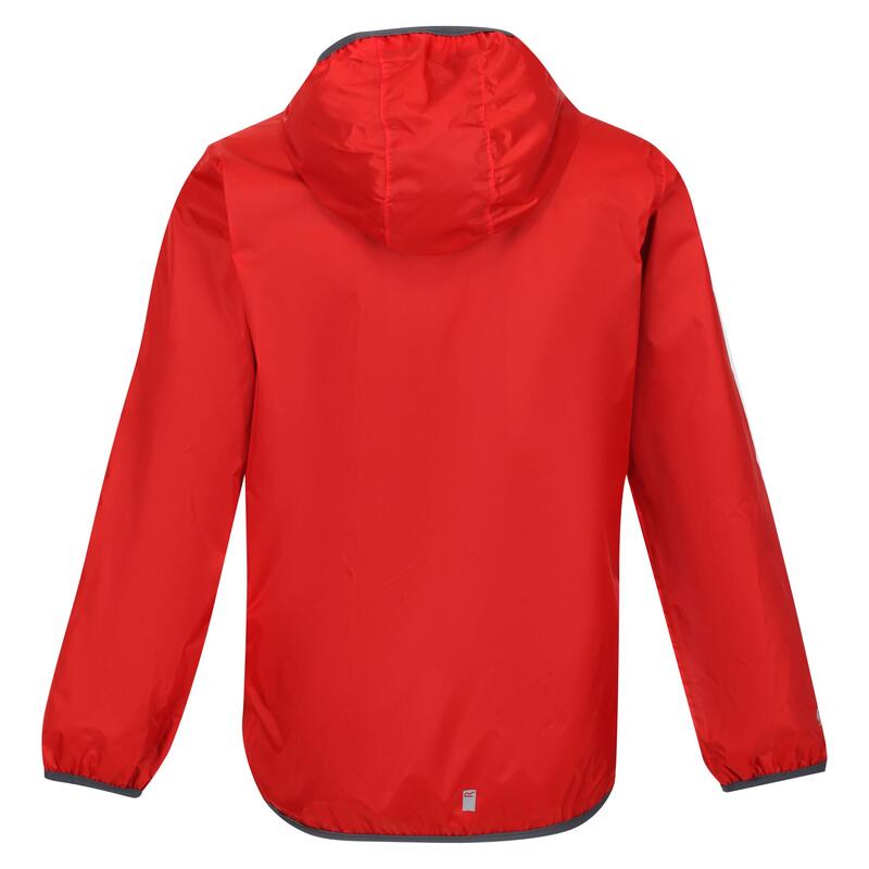 Groot Buitenshuis Kinderen/Kinderen Lever II Packaway Rain Jacket (Vuurrood)